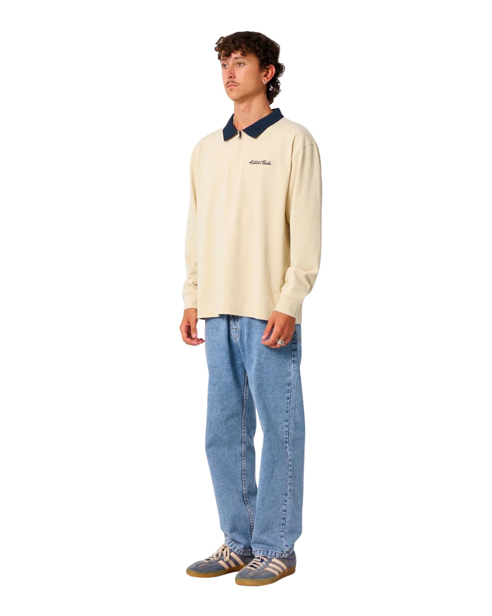 The Critical Slide Society Sun Cured 1/4 Zip Rugby