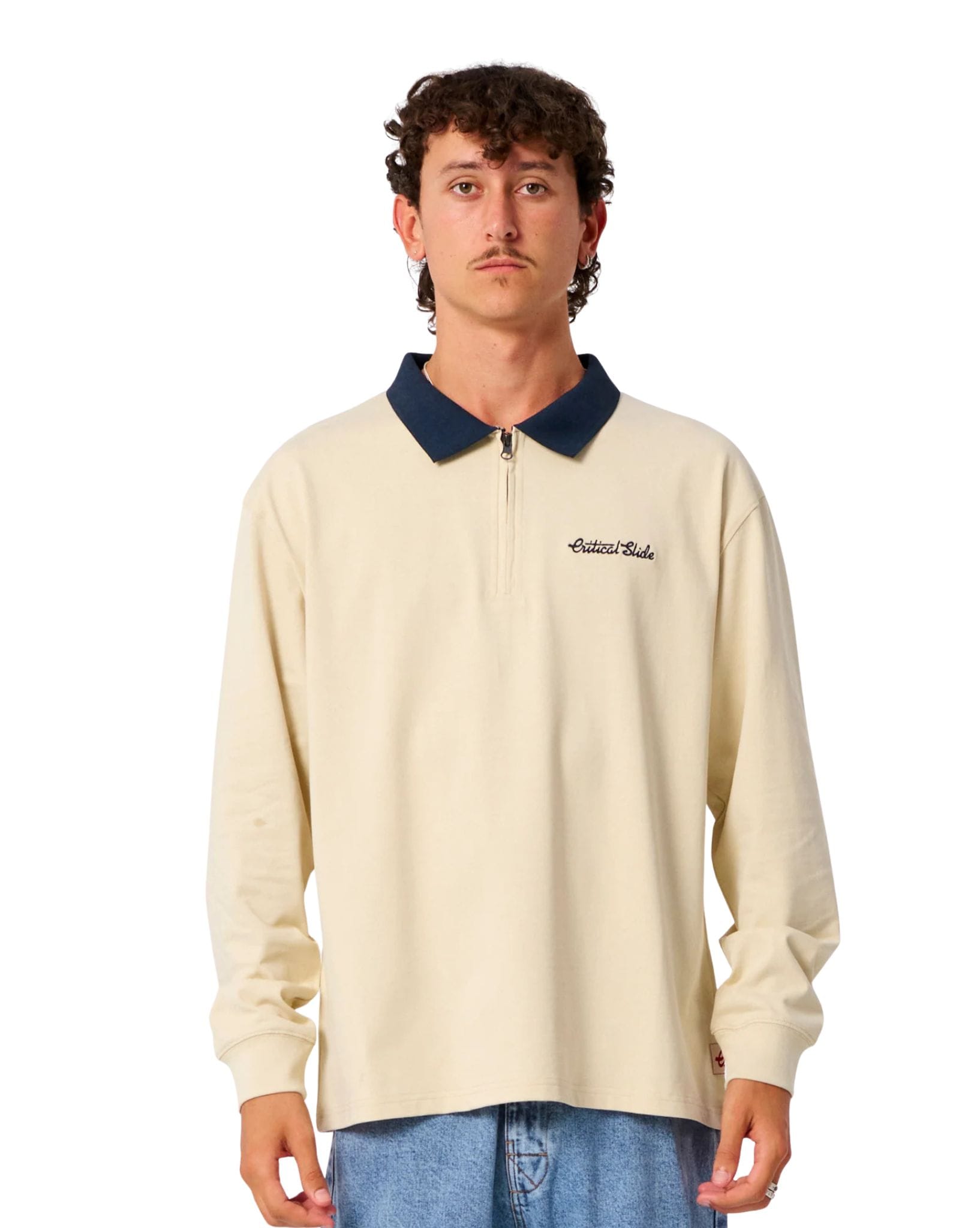 The Critical Slide Society Sun Cured 1/4 Zip Rugby