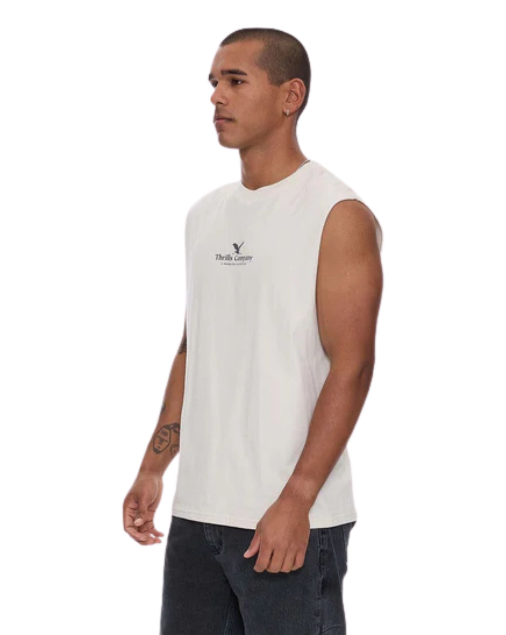 Thrills A Haven For The Restless Merch Fit Muscle Tee