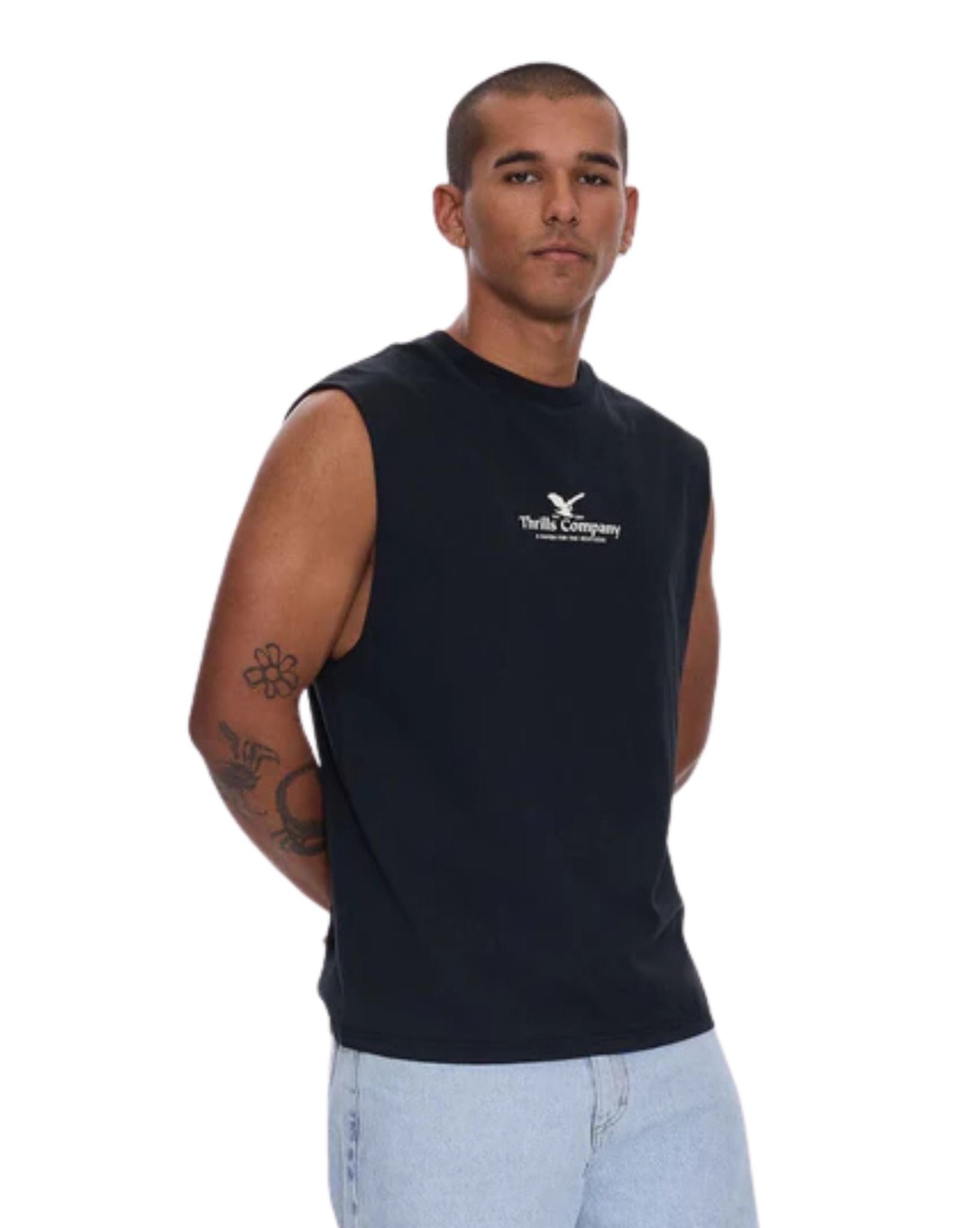 Thrills A Haven For The Restless Merch Fit Muscle Tee