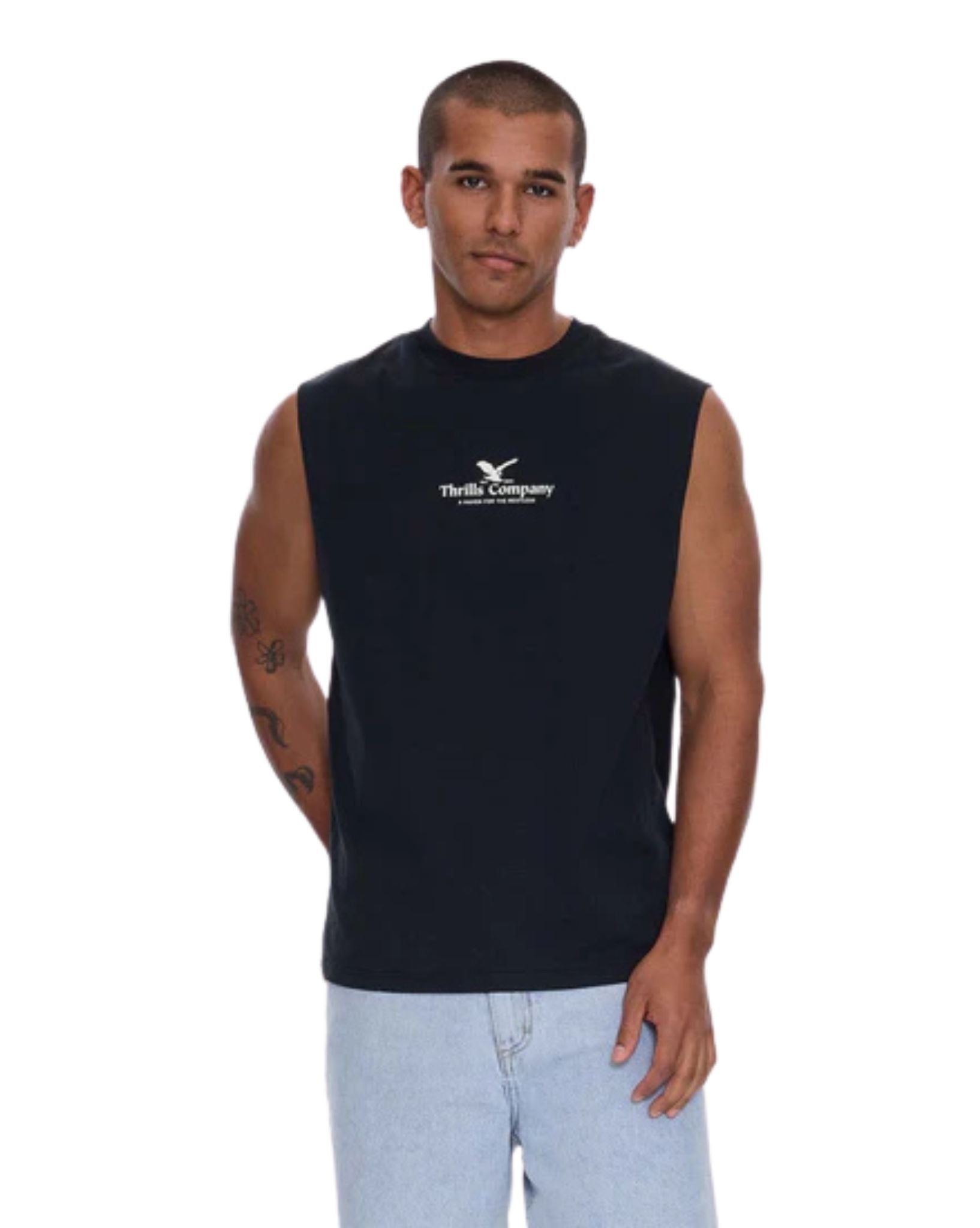 Thrills A Haven For The Restless Merch Fit Muscle Tee