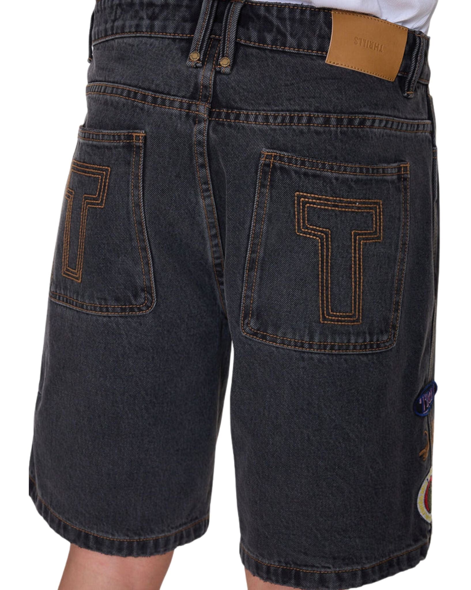 Thrills Against All Odds Mid Slacker Relaxed Long Denim Short