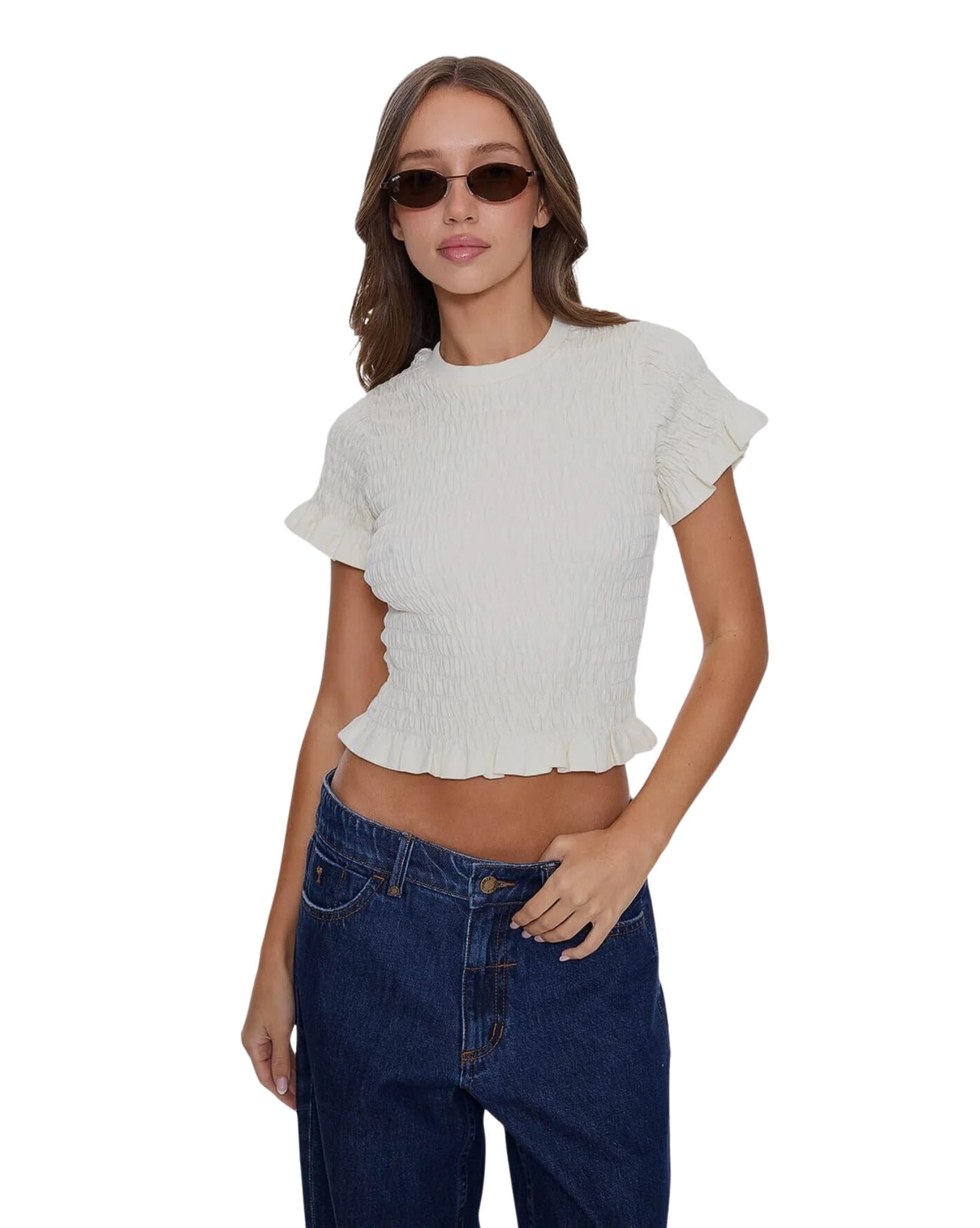 Thrills Against All Odds Shirred Tee