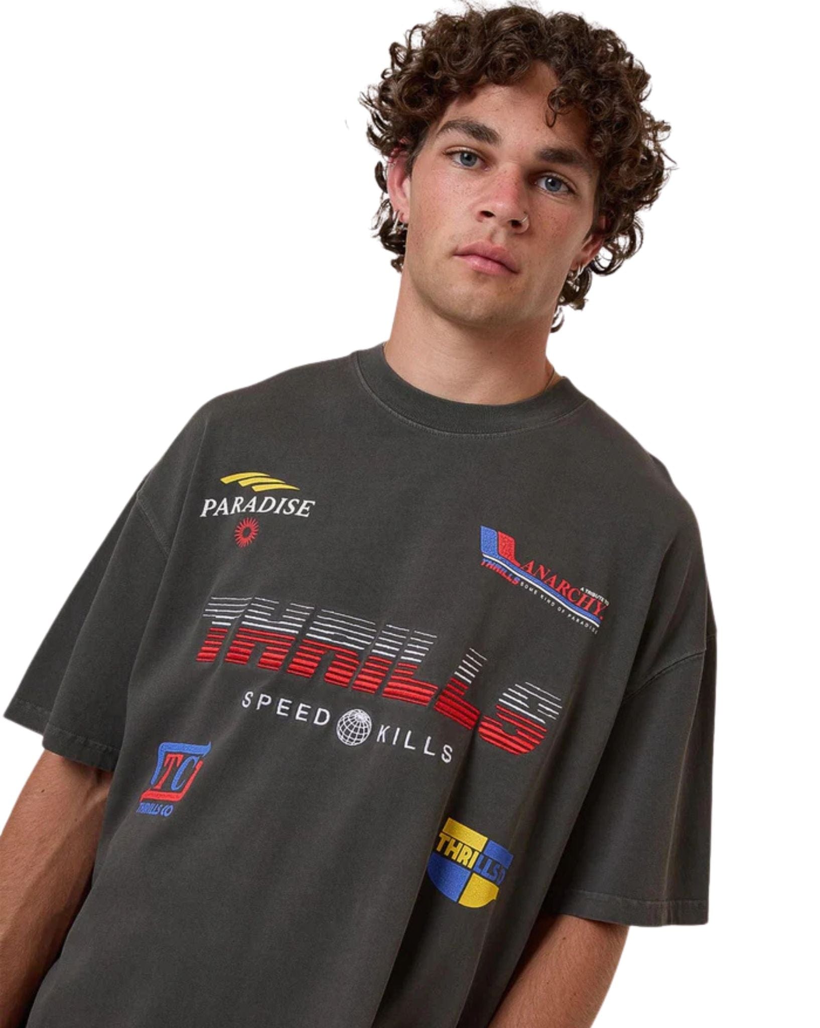 Thrills Anarchy In Paradise Box Fit Oversize Tee