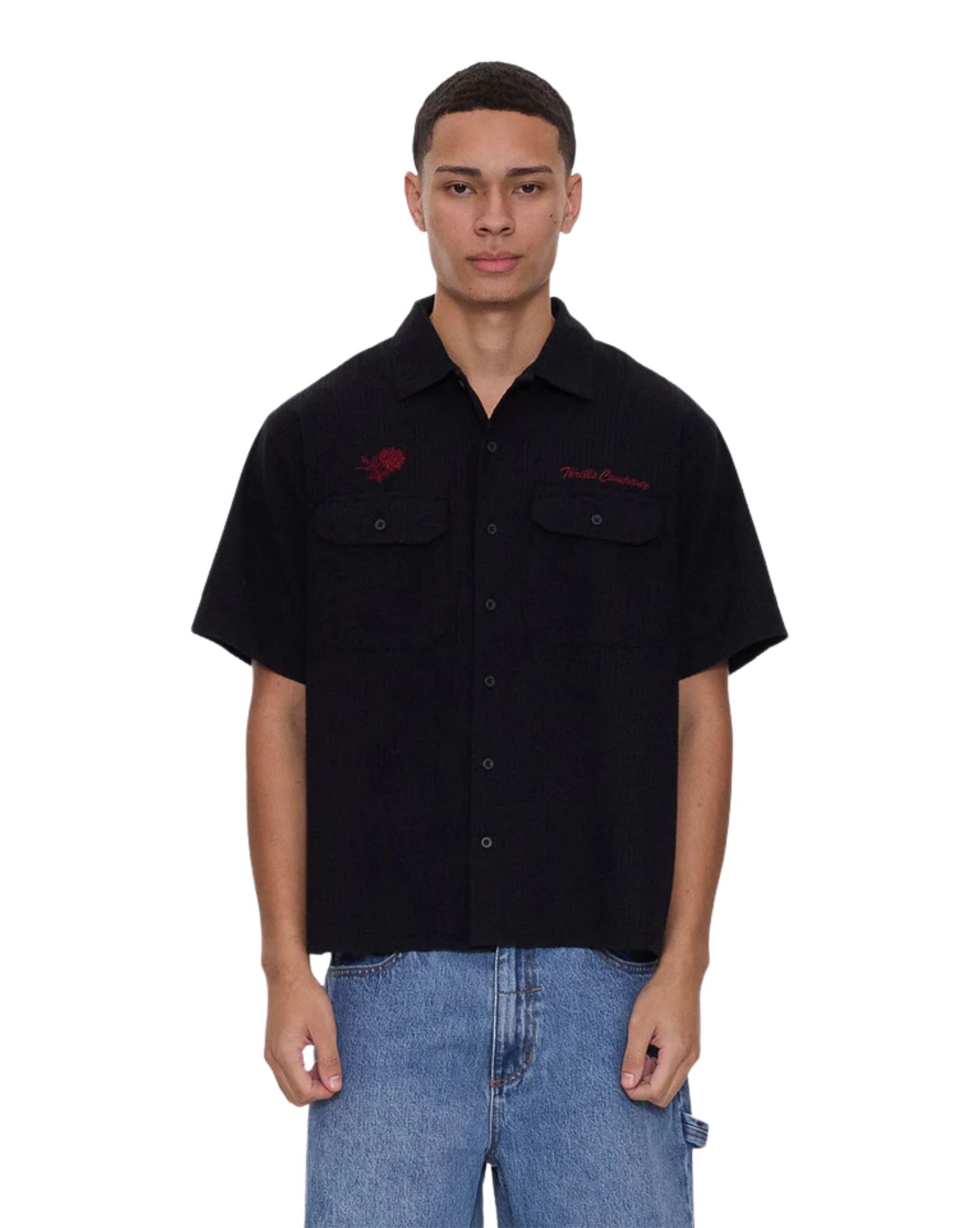 Thrills Appreciation Short Sleeve Work Short Shirt