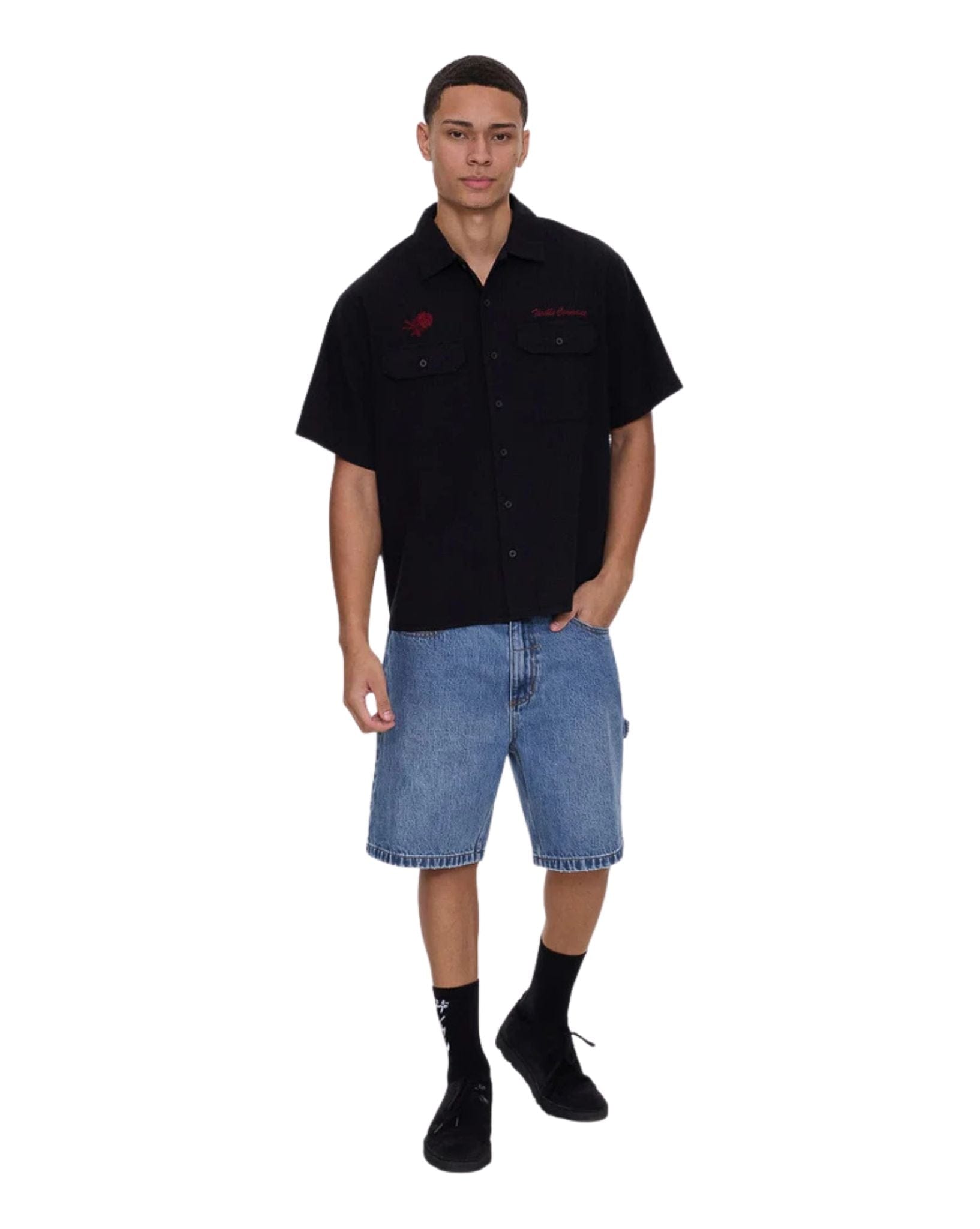 Thrills Appreciation Short Sleeve Work Short Shirt