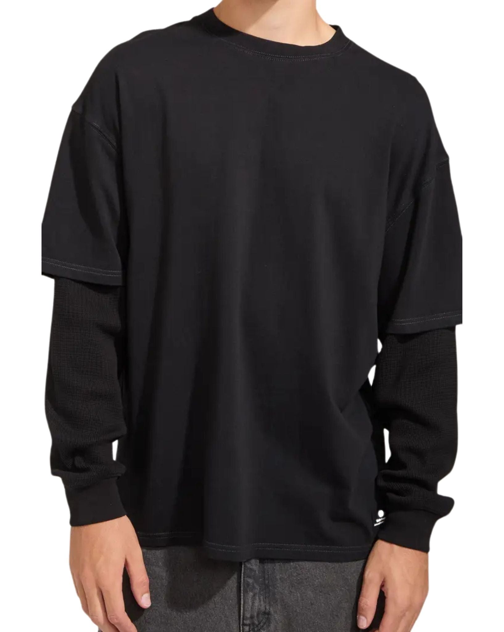 Thrills Arts & Industrial Layer Box Fit Oversize Long Sleeve Tee