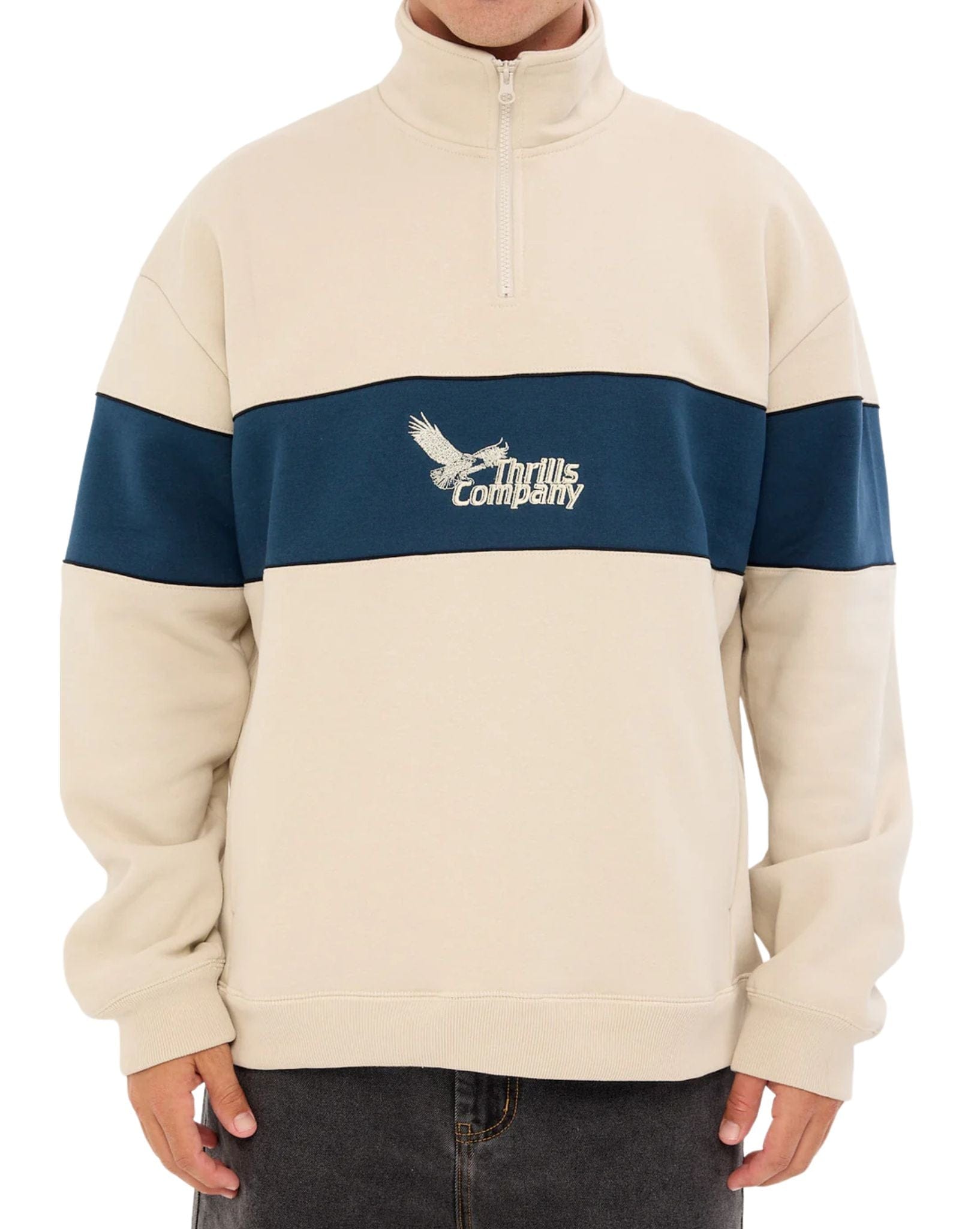 Thrills Between Chaos & Calm Quarter Zip Fleece