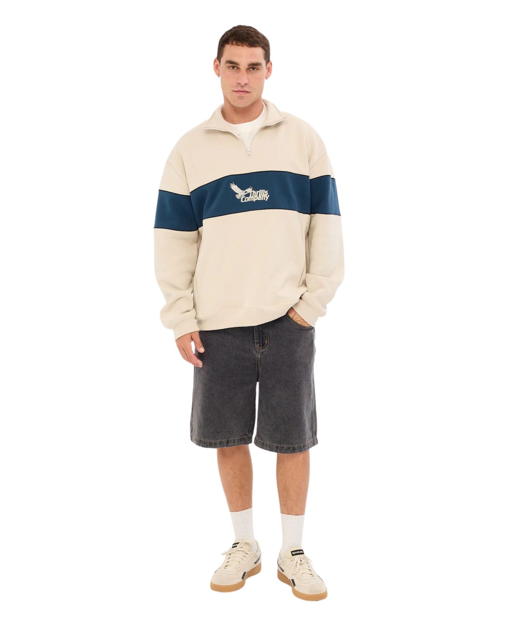 Thrills Between Chaos & Calm Quarter Zip Fleece