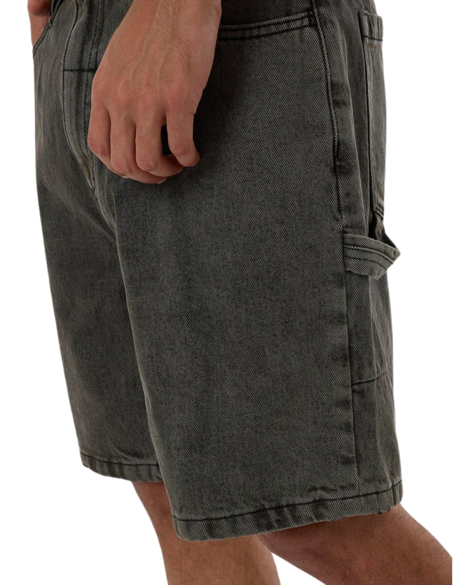 Thrills Cheap Thrills Big Slacker Denim Short- Tarmac