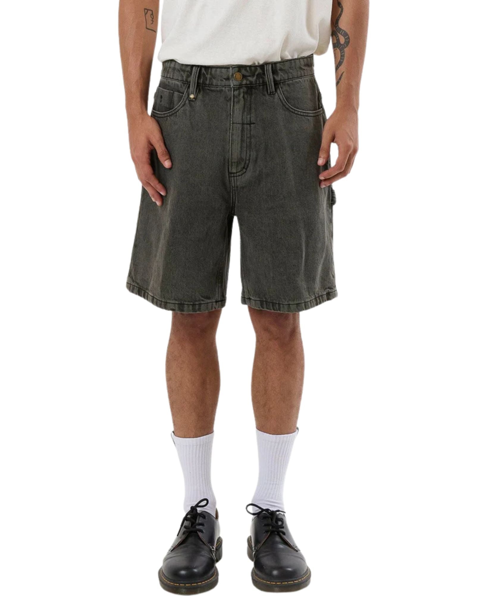 Thrills Cheap Thrills Big Slacker Denim Short- Tarmac