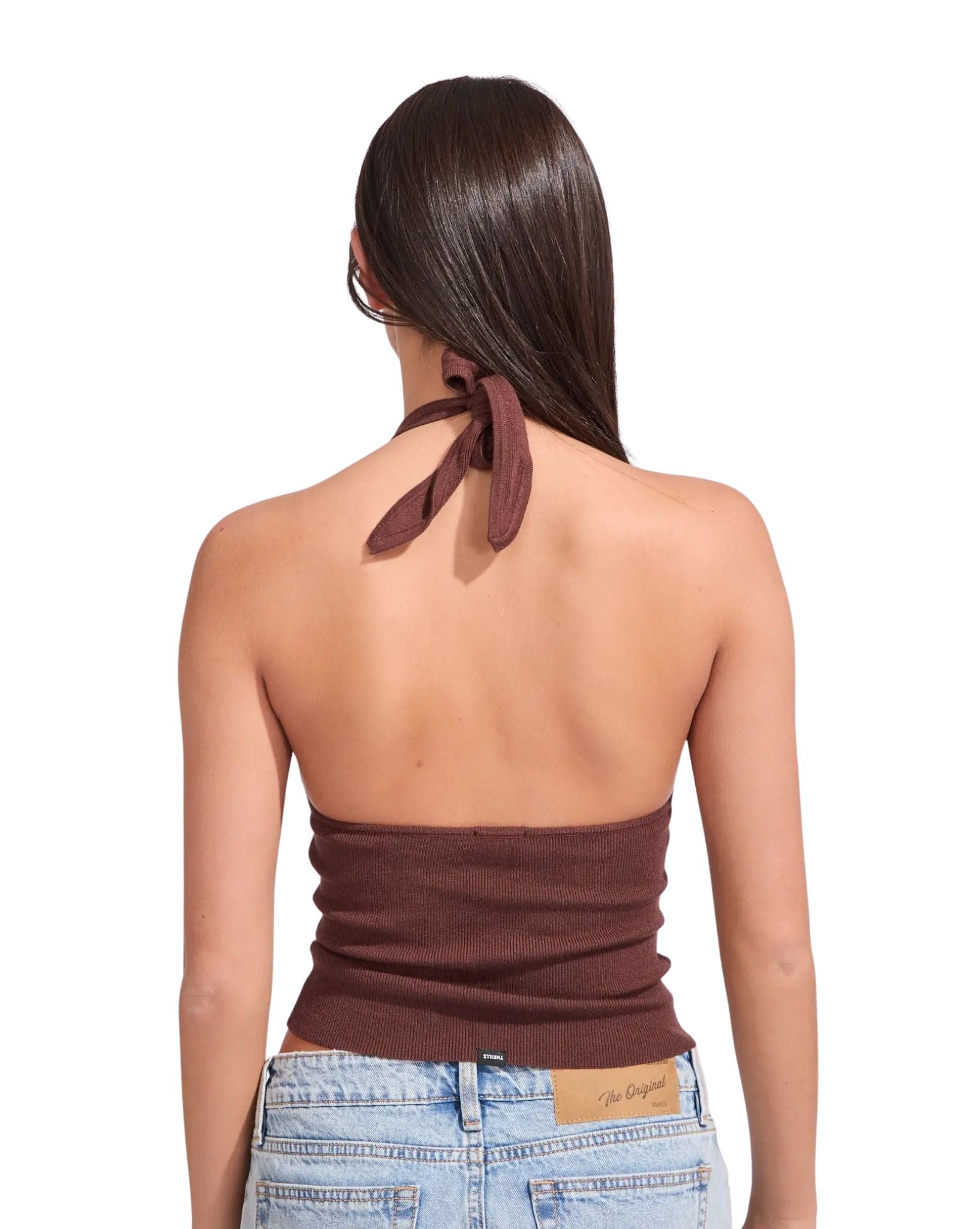 Thrills Dayna Knit Halter Top
