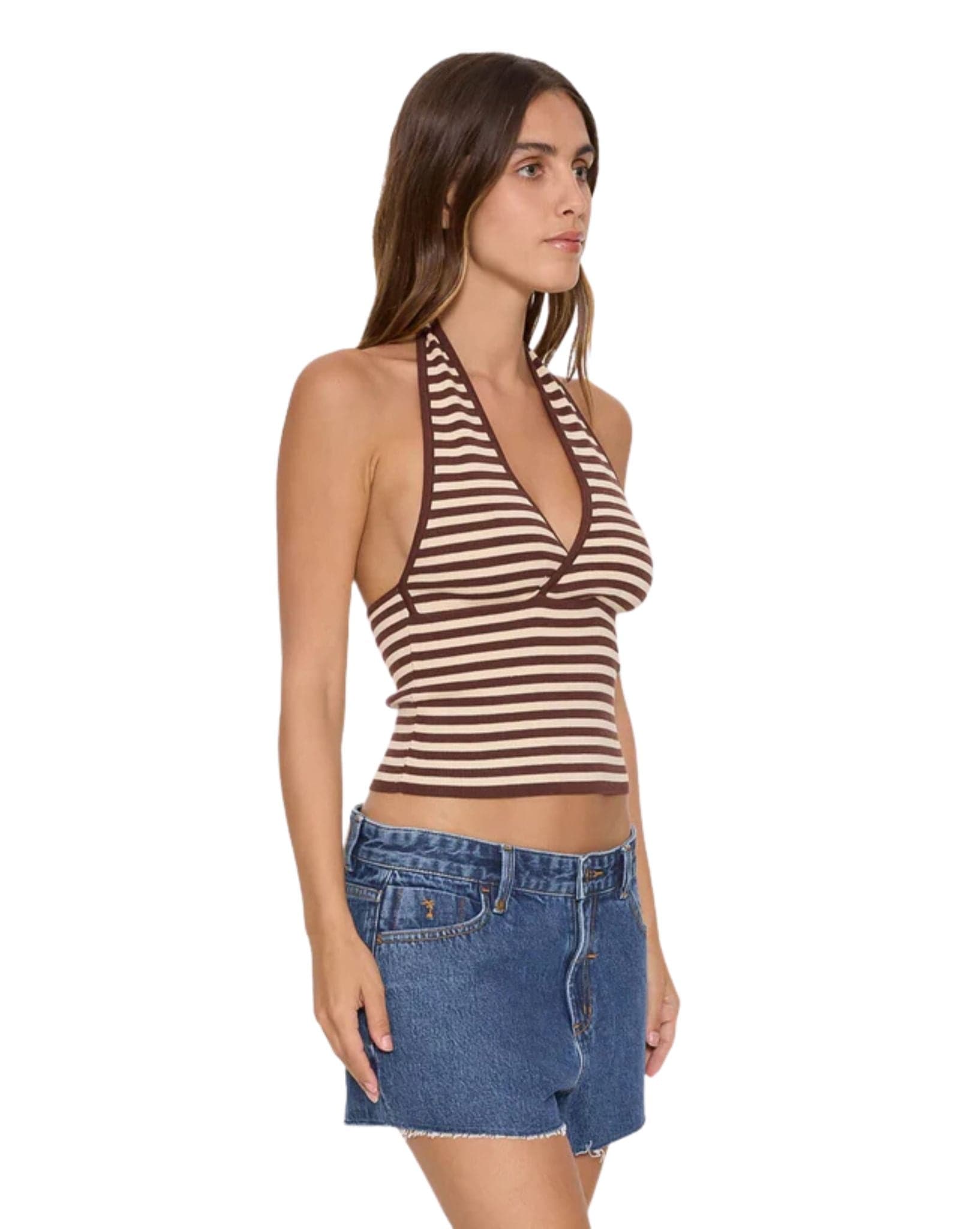 Thrills Dayna Knit Halter Top