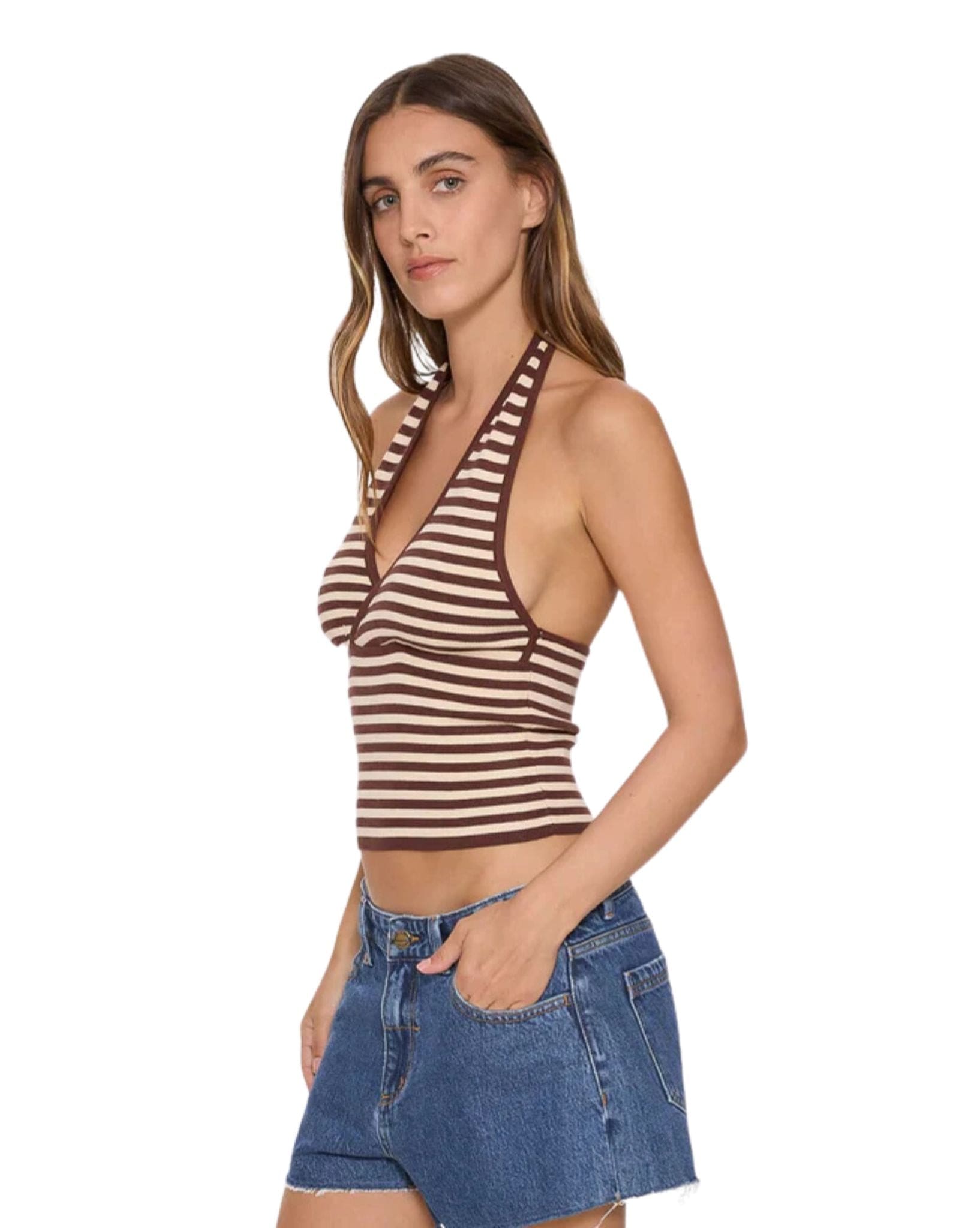 Thrills Dayna Knit Halter Top