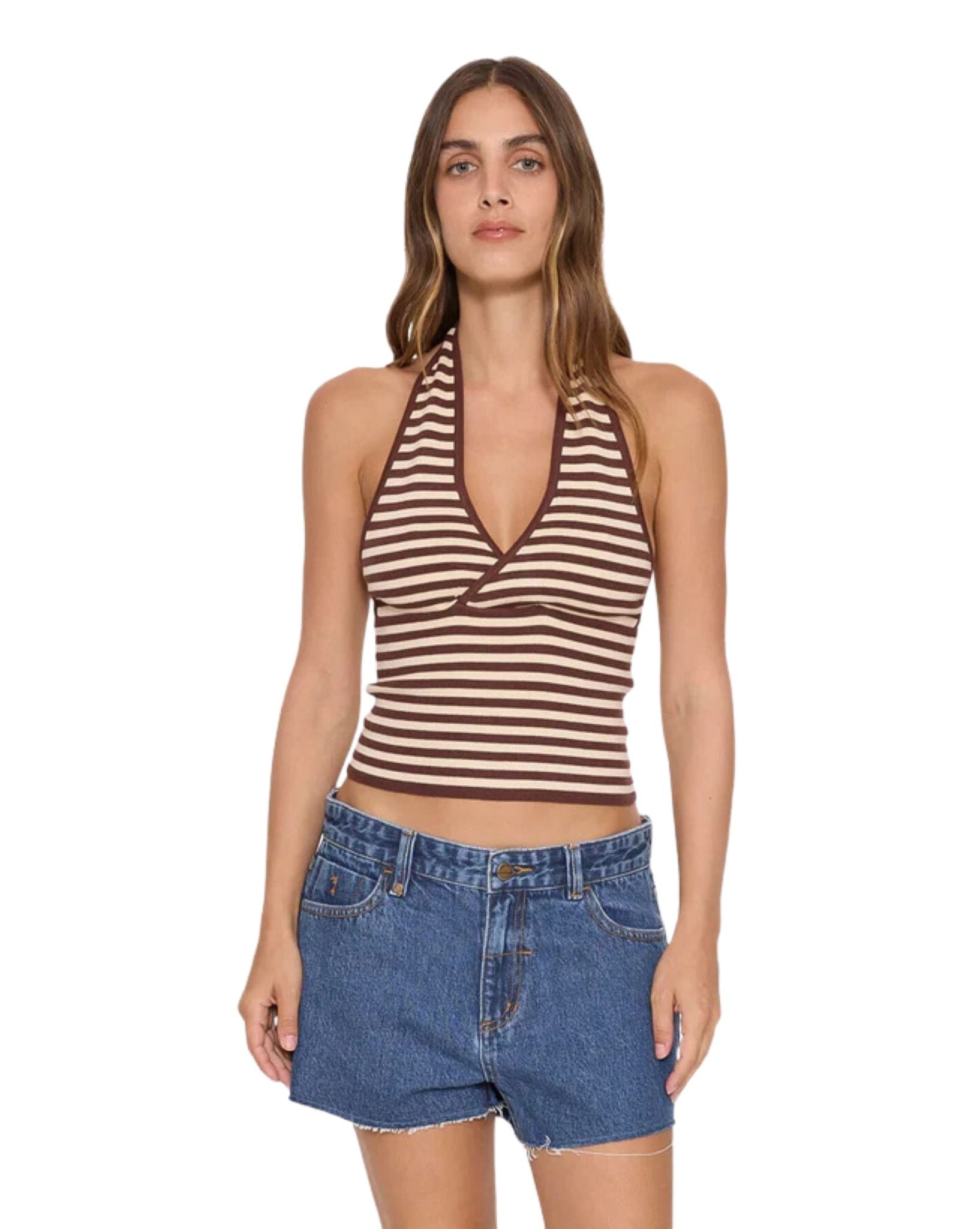 Thrills Dayna Knit Halter Top