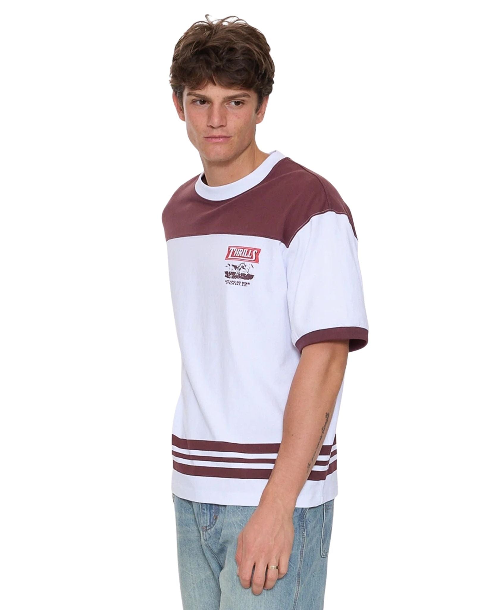 Thrills Deep In The Heart Of Byron Box Fit Oversize Cropped Panel