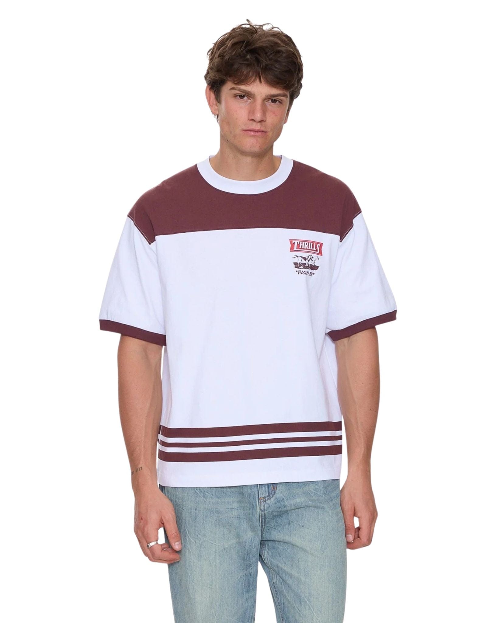 Thrills Deep In The Heart Of Byron Box Fit Oversize Cropped Panel