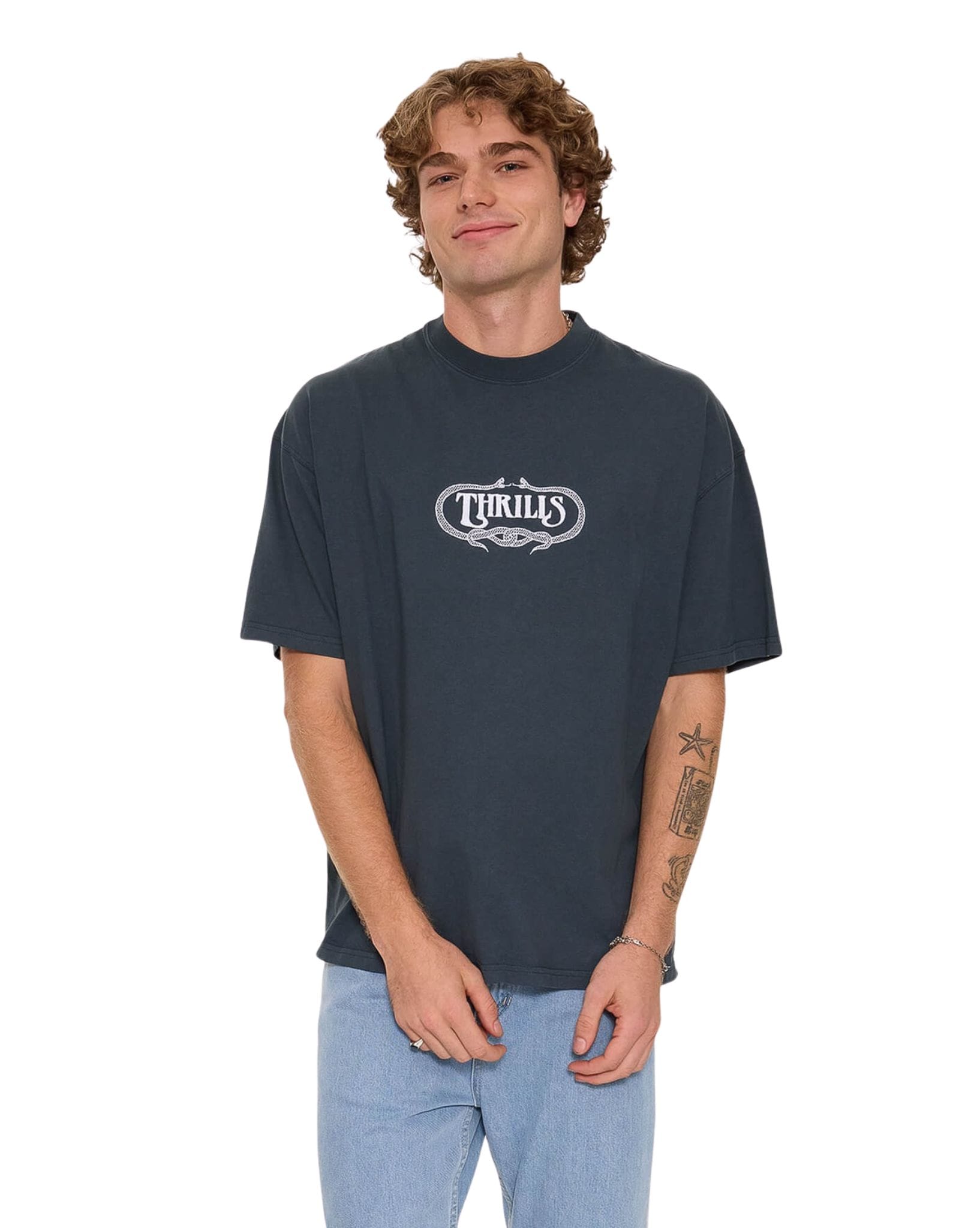 Thrills Double Time Oversize Box Tee