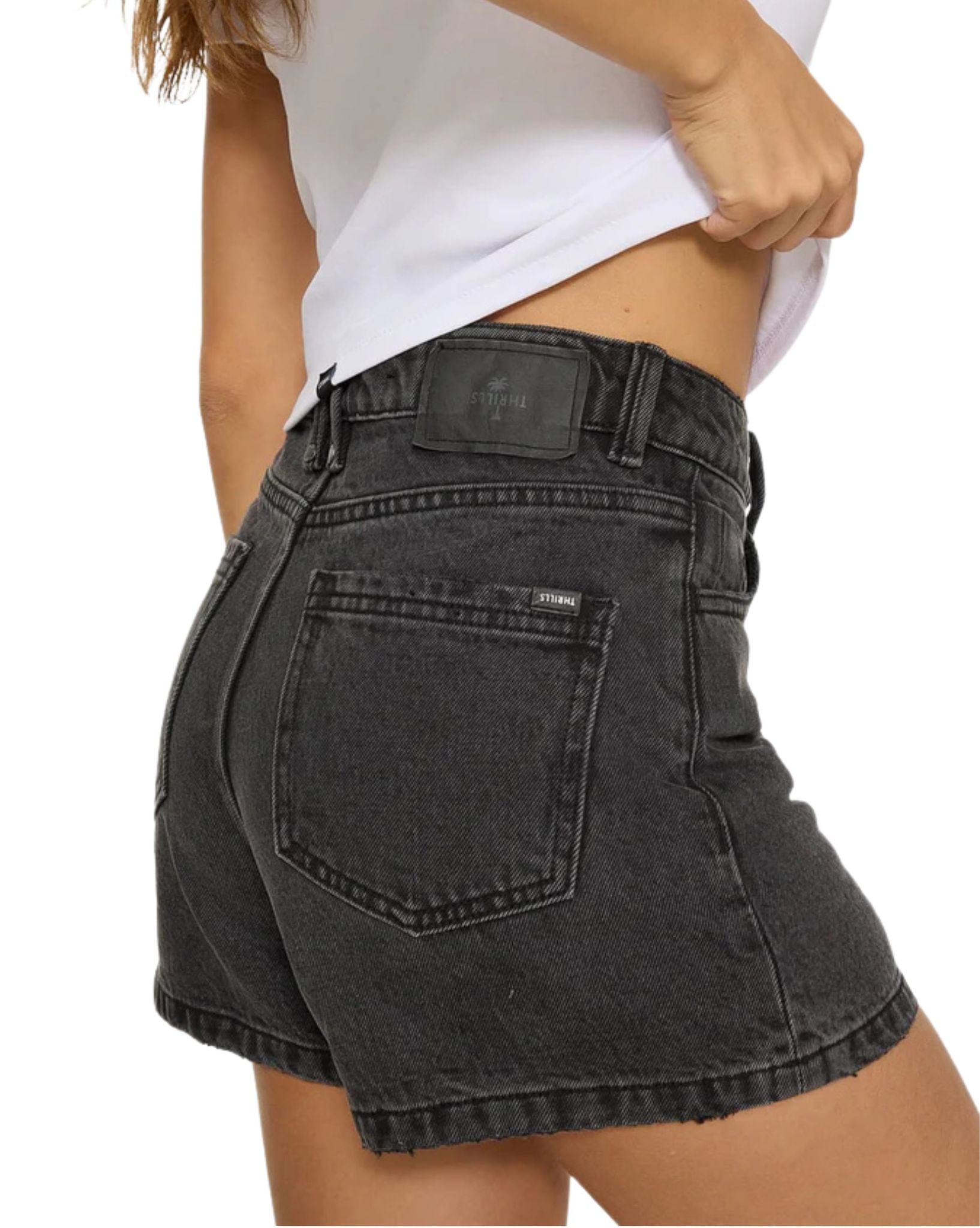 Thrills Erica Short  Ash Black