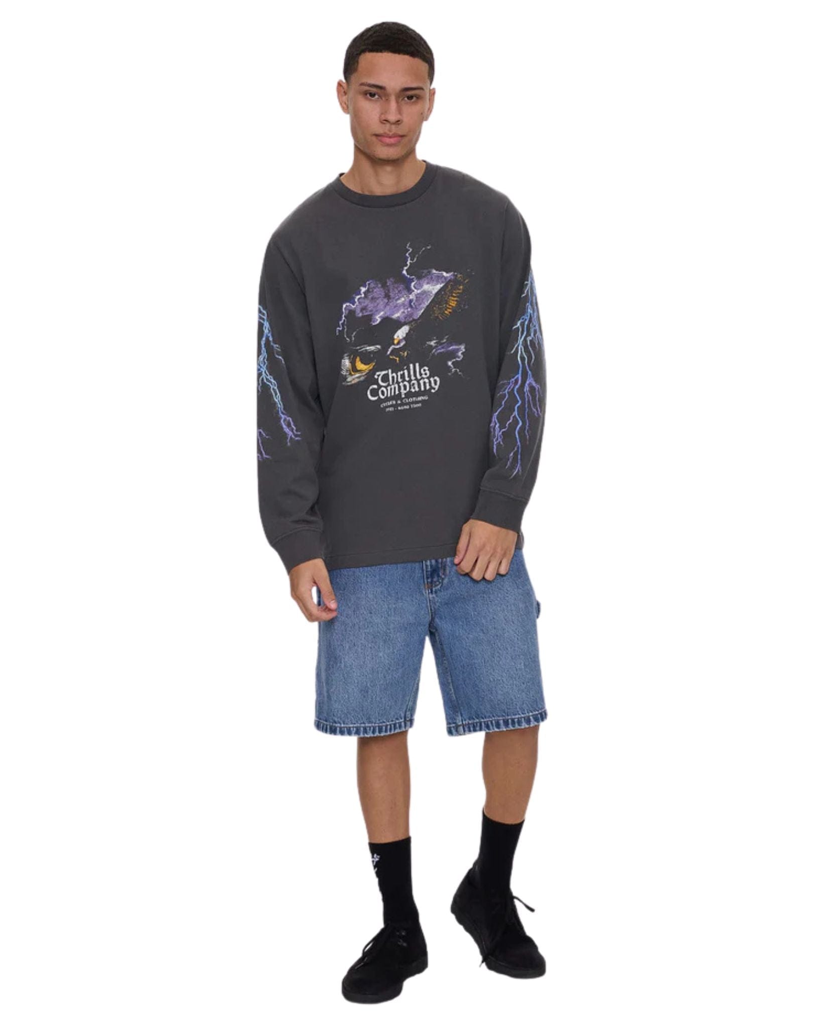 Thrills Flight Risk Oversize Fit Long Sleeve Tee