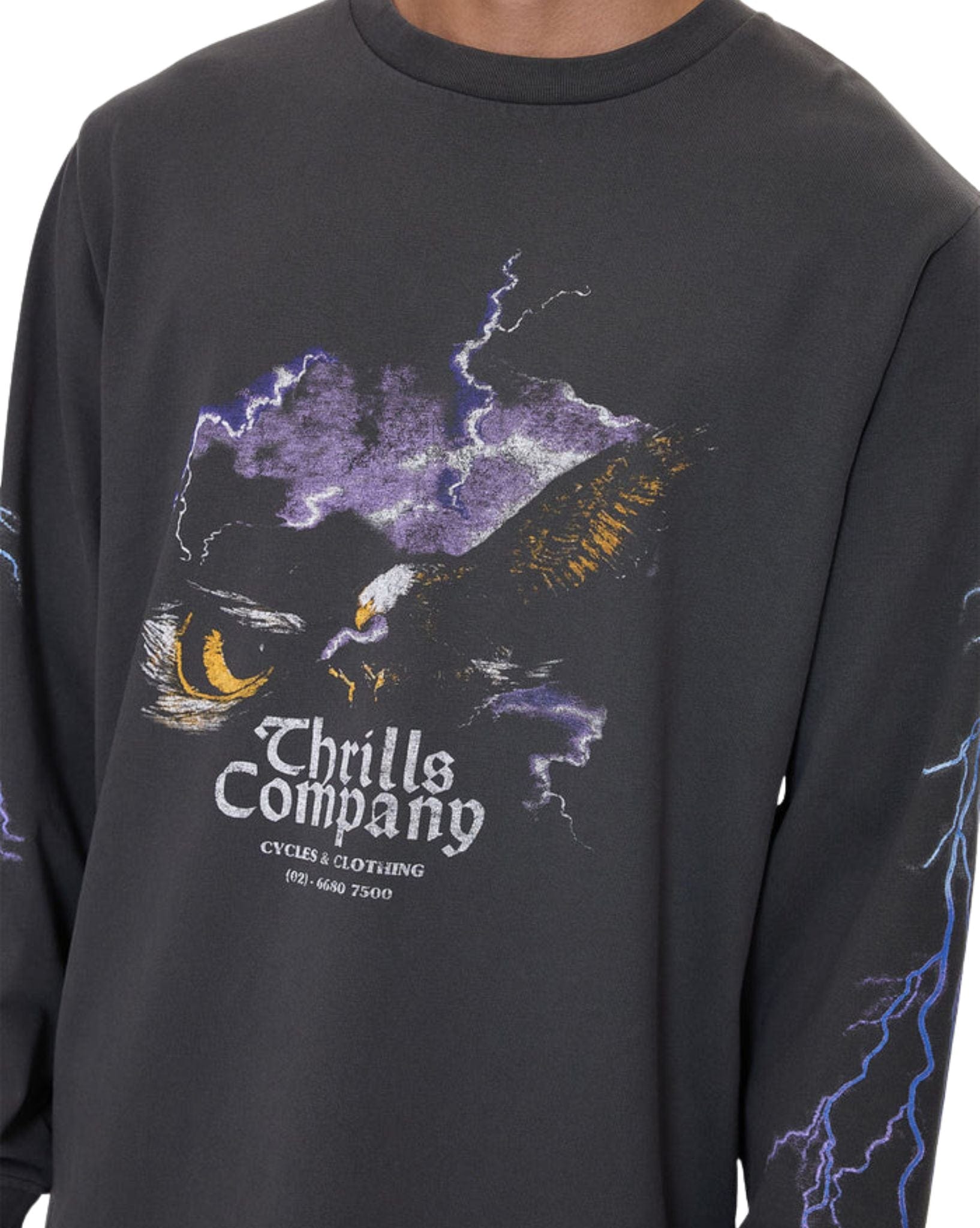Thrills Flight Risk Oversize Fit Long Sleeve Tee