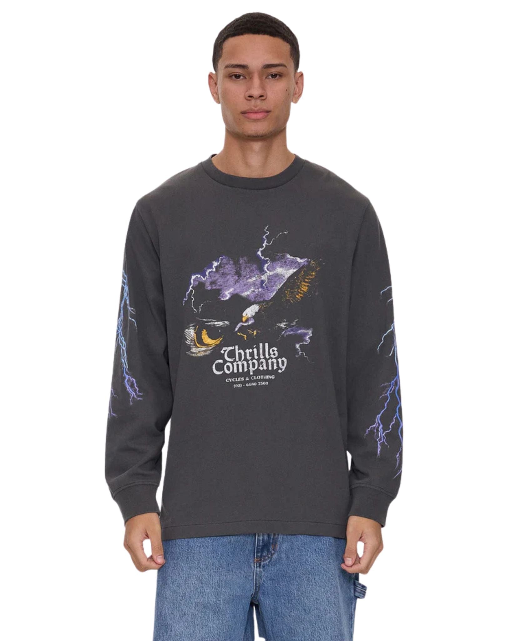 Thrills Flight Risk Oversize Fit Long Sleeve Tee