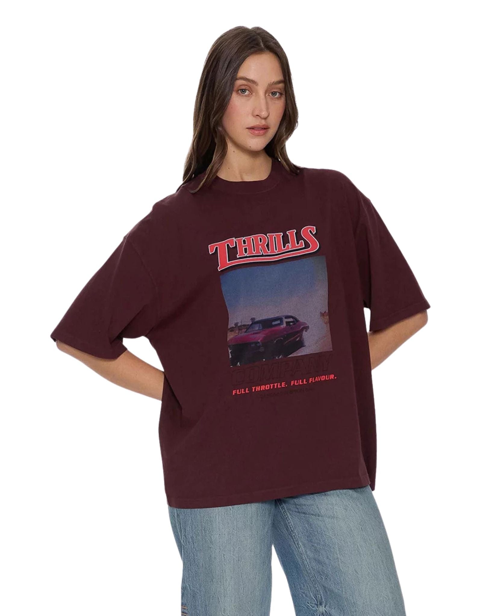 Thrills Full Throttle Oversized Tee