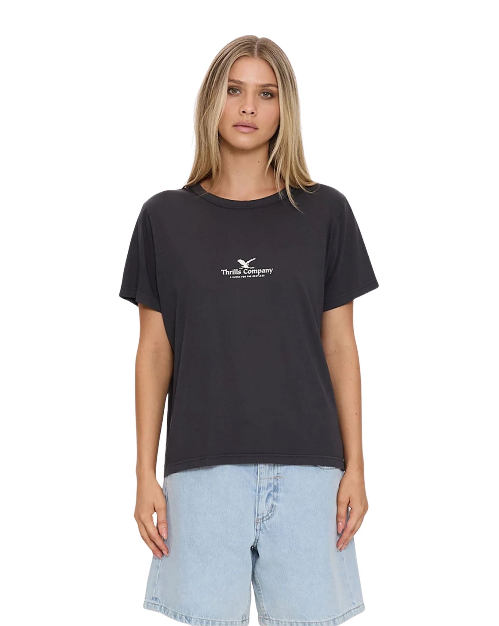 Thrills Haven For The Reckless Relaxed Tee
