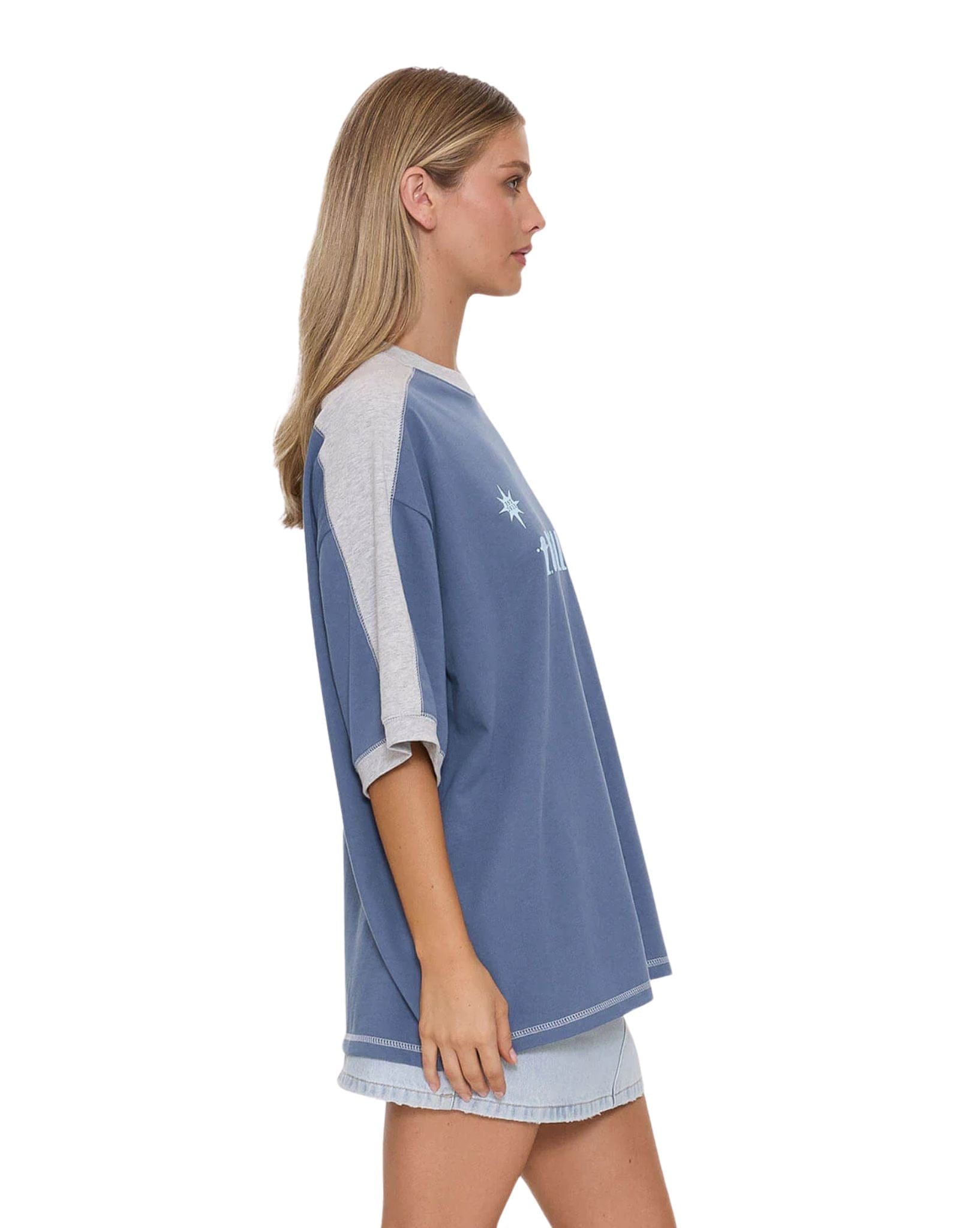 Thrills Hot Shot Panelled Oversized Tee