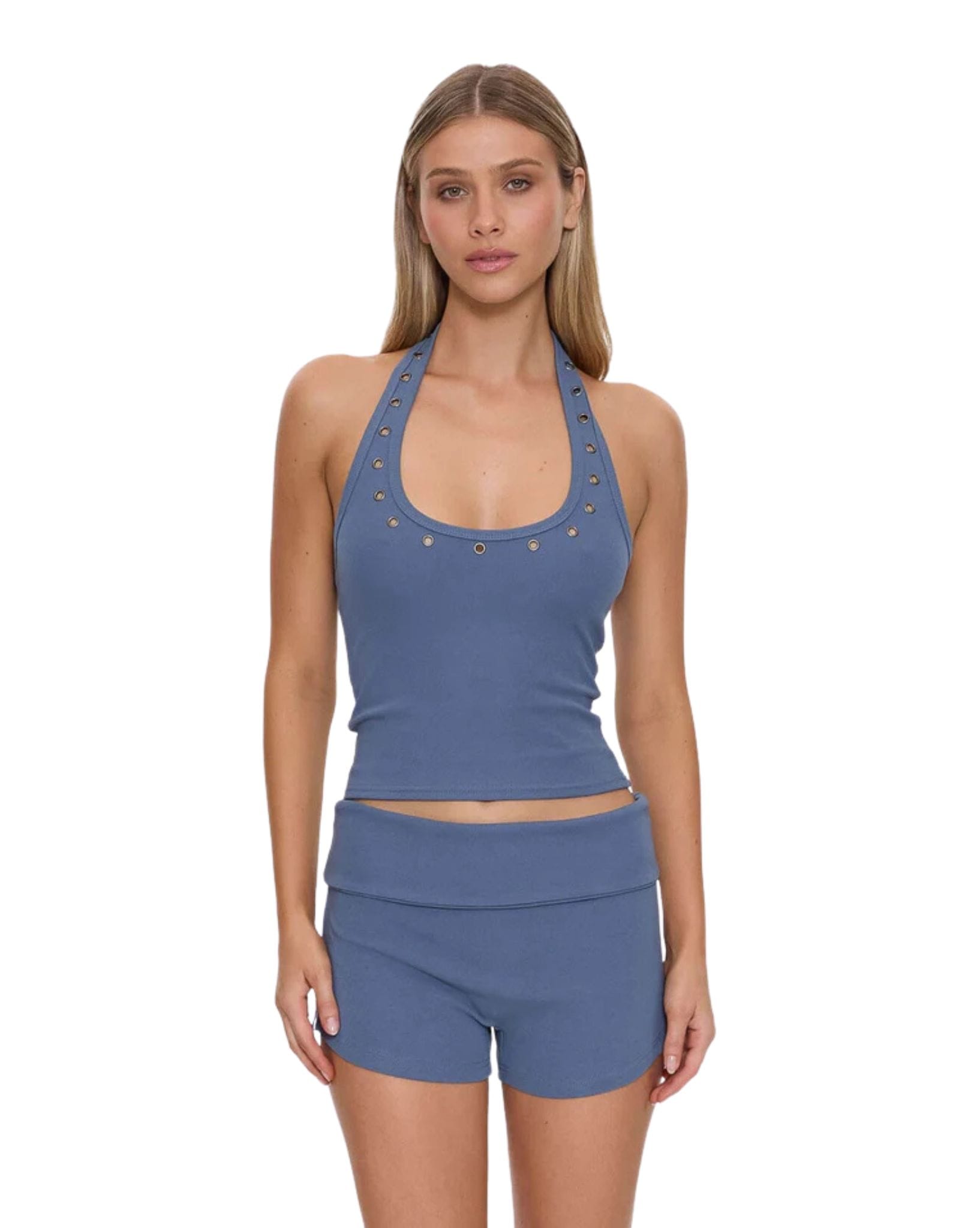 Thrills Living Easy Eyelet Halter Top