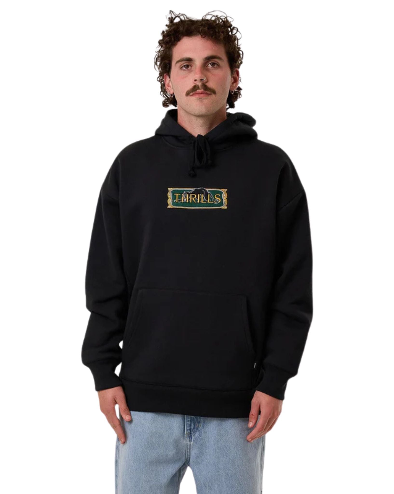 Thrills Mens Behind It All Slouch Pull On Hood