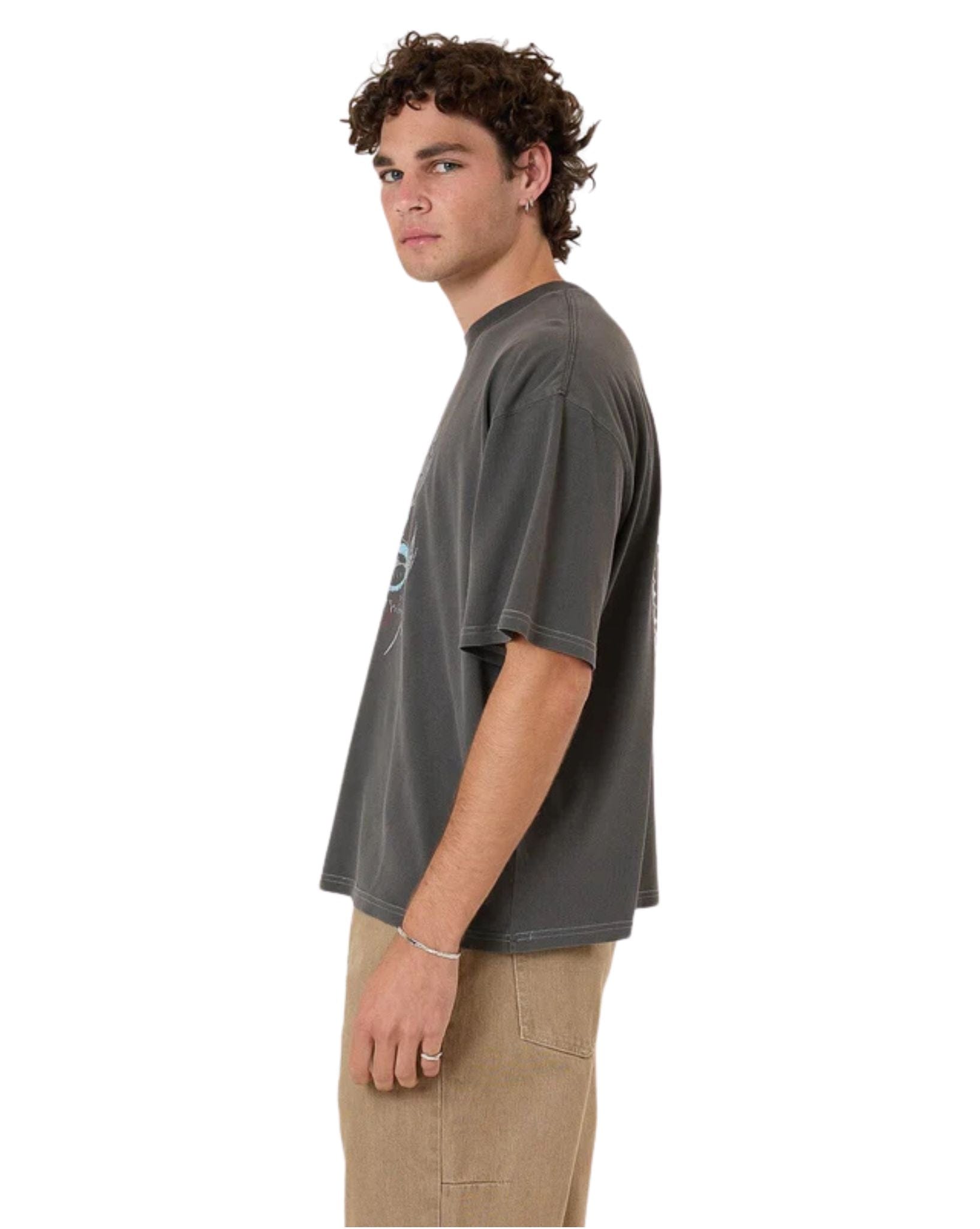 Thrills Mens Bitter End Box Fit Oversize Short Tee