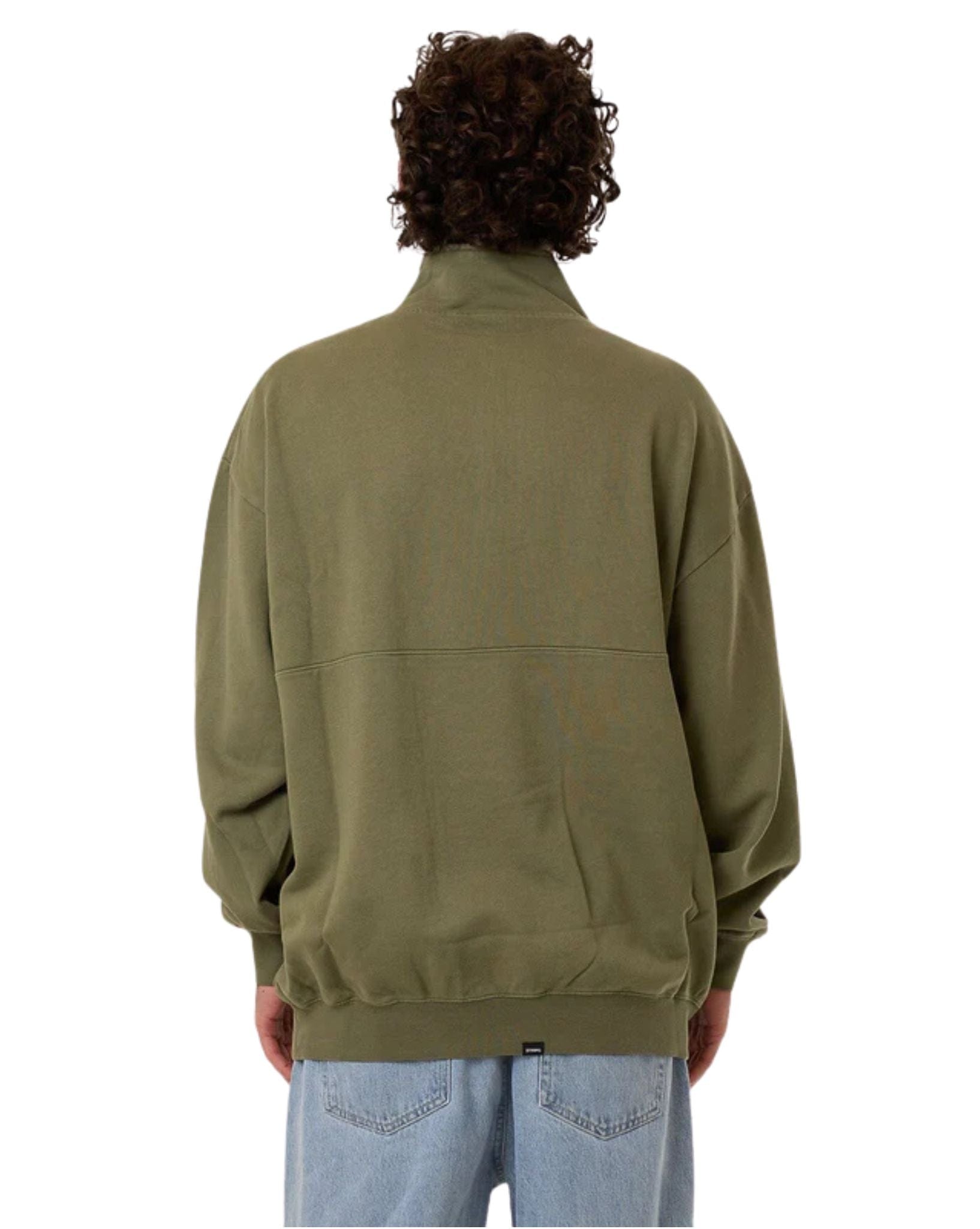 Thrills Mens Born to Fly Quarter Zip Fleece