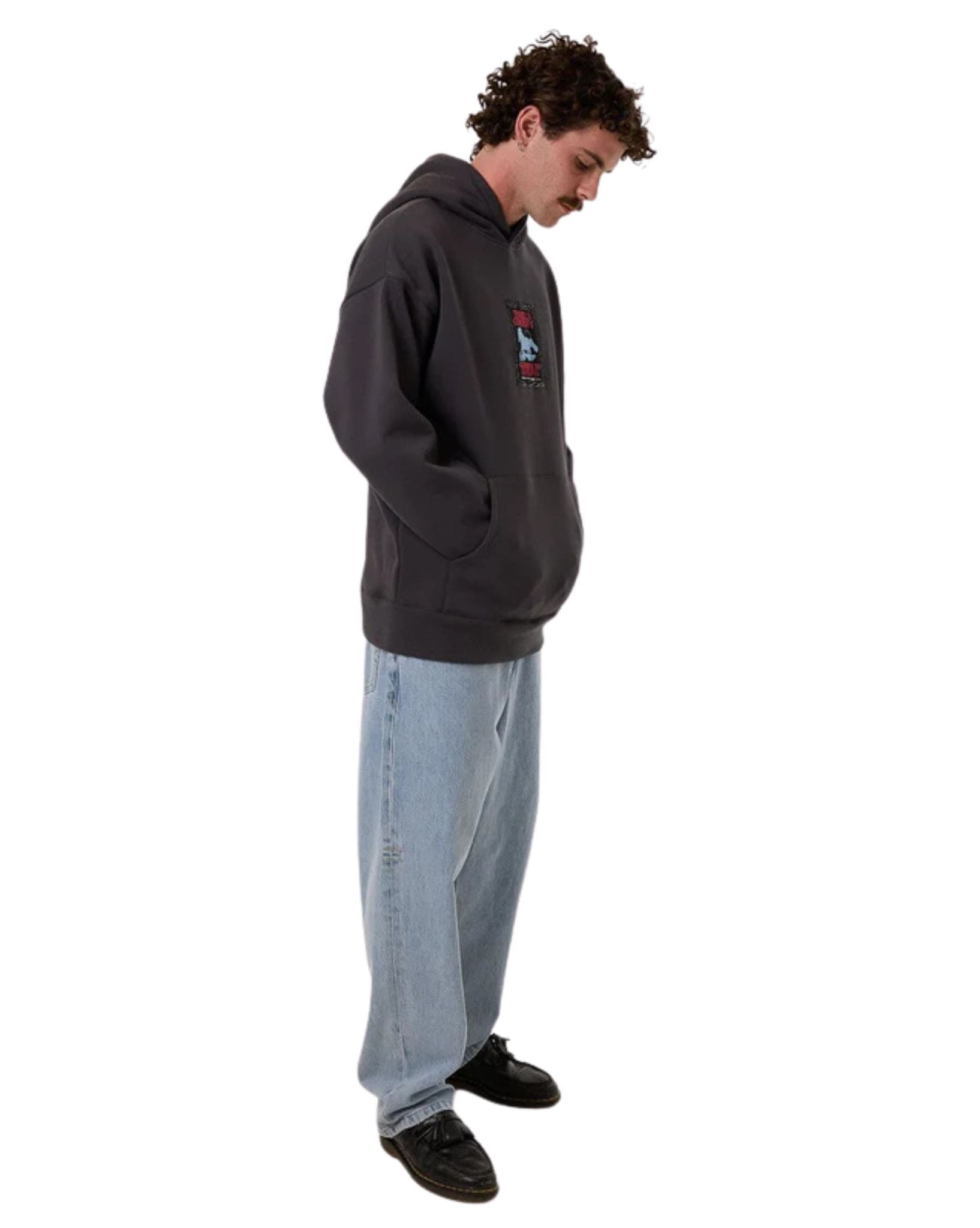 Thrills Mens Chain Of Formation Slouch Pull On Hood