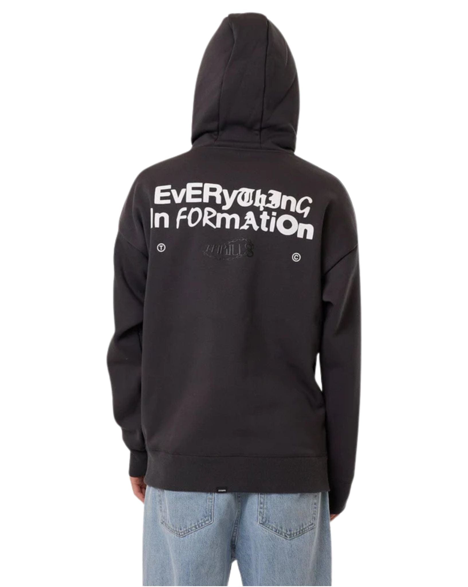 Thrills Mens Chain Of Formation Slouch Pull On Hood