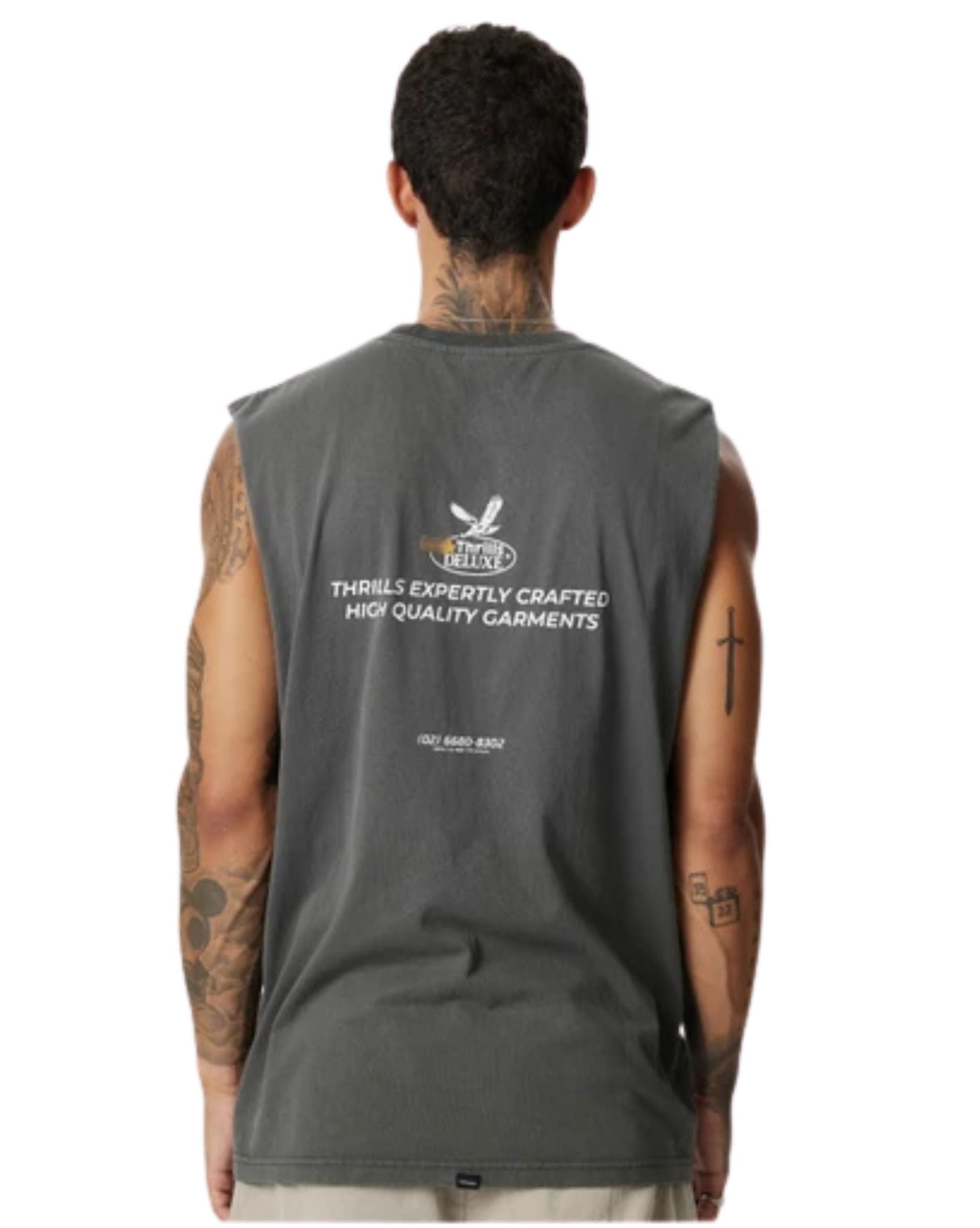 Thrills Mens Deluxe Merch Fit Muscle Tee