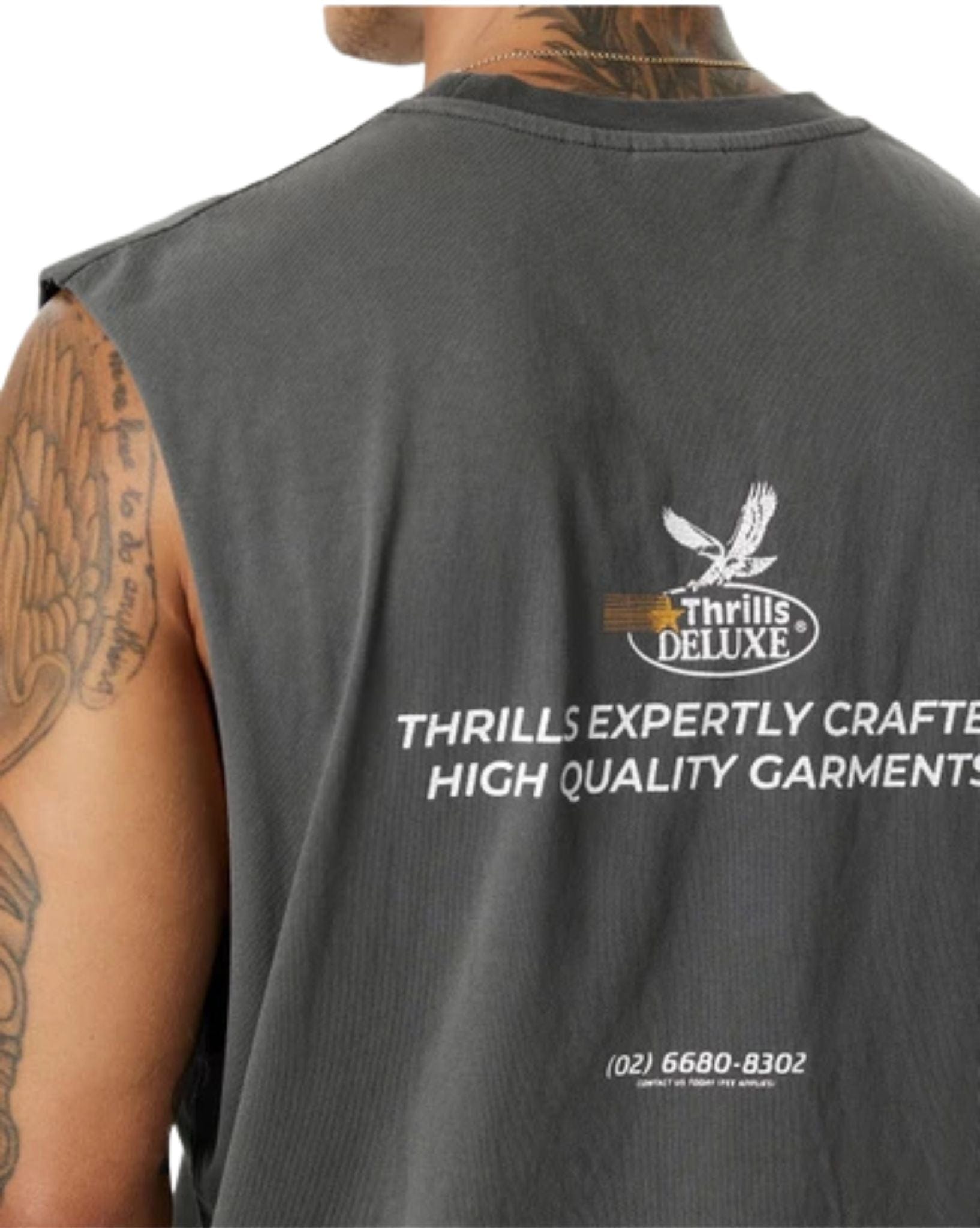 Thrills Mens Deluxe Merch Fit Muscle Tee