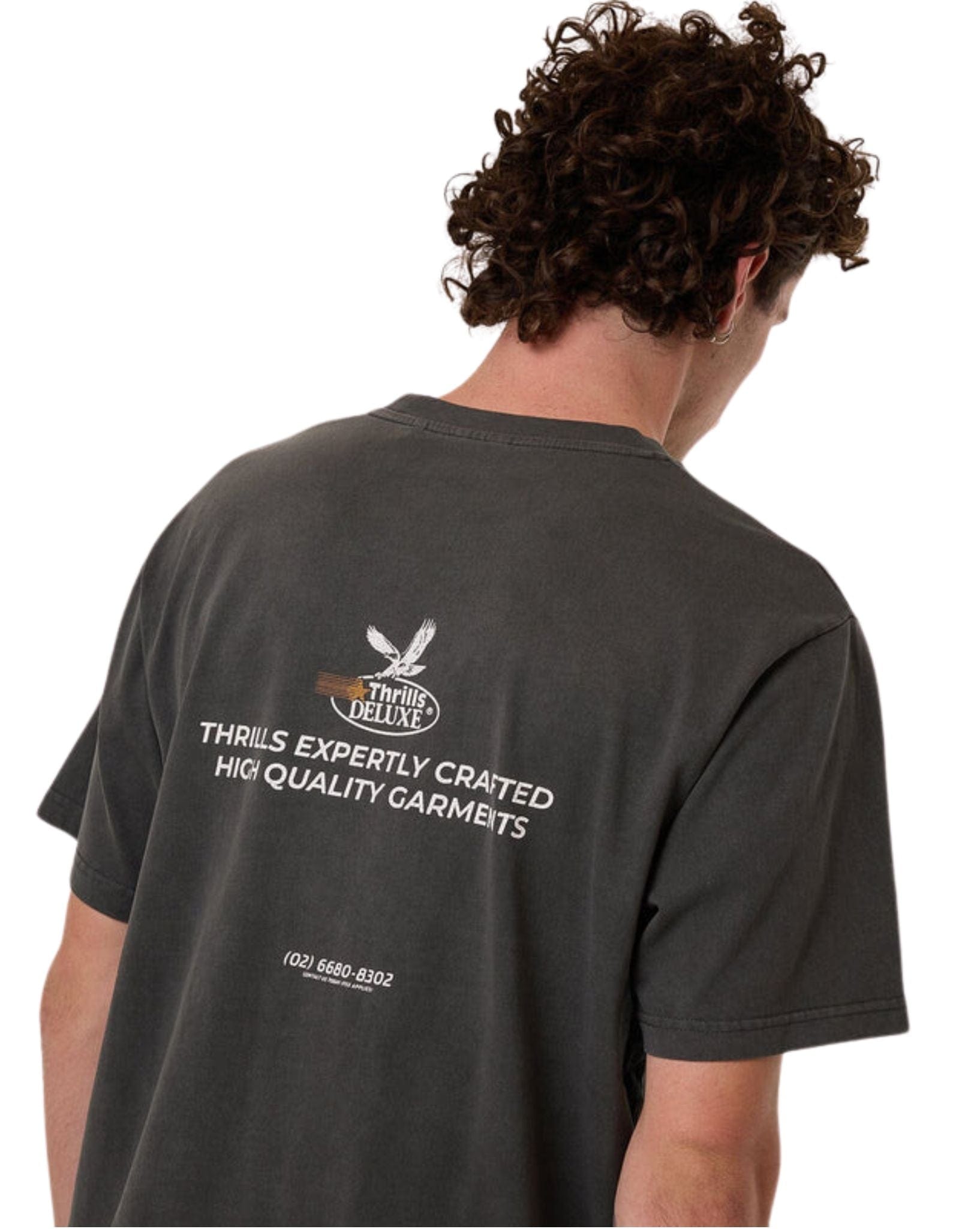 Thrills Mens Deluxe Merch Fit Tee - Merch Black