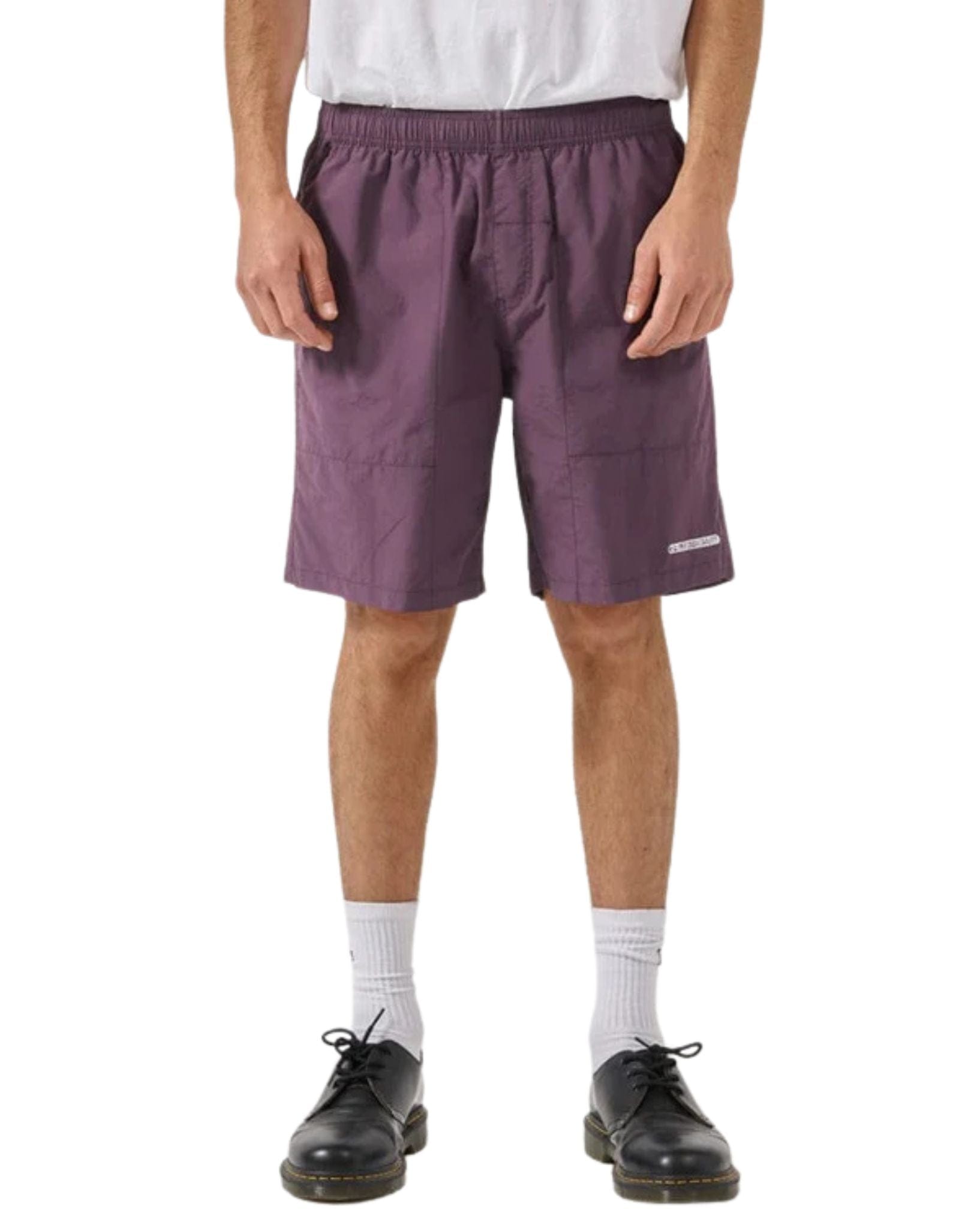 Thrills Mens Easy Listening Short - Purple Pennant