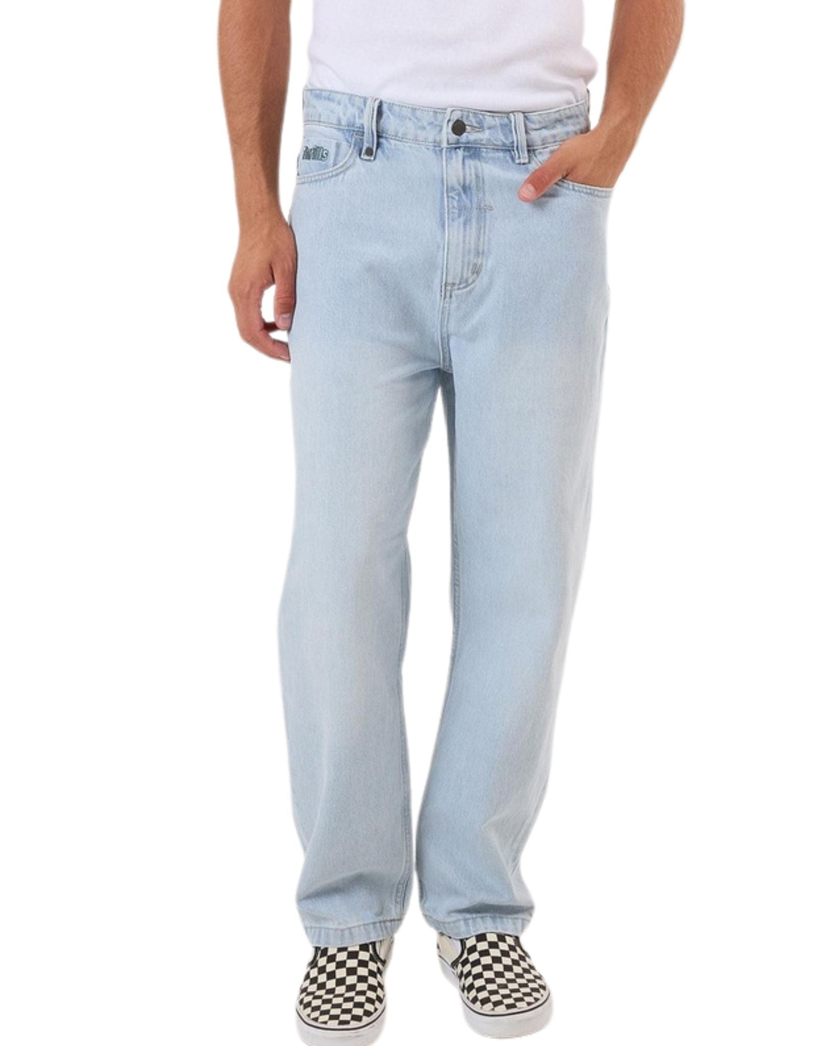 Thrills Mens Hazed Slacker Denim Jean