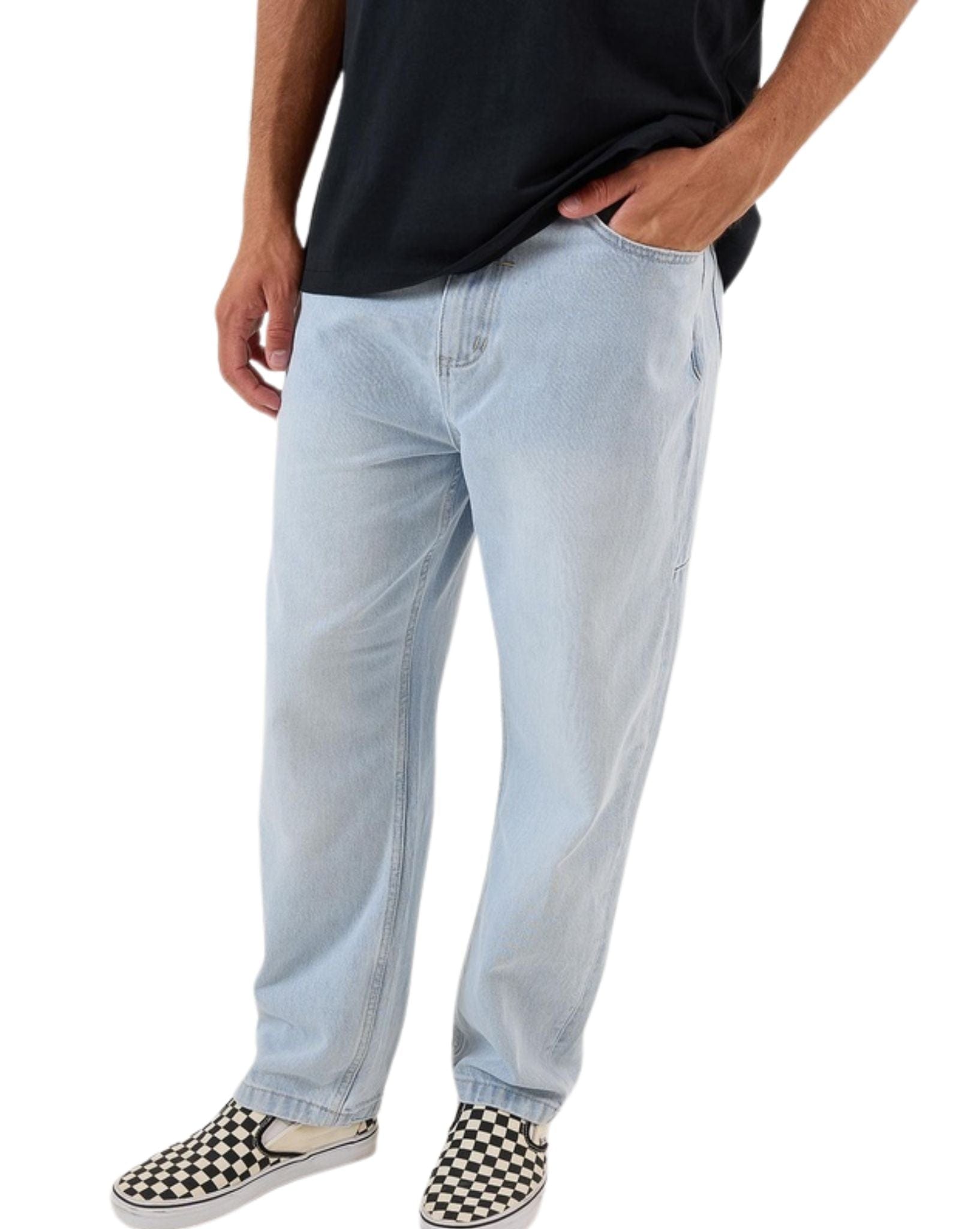 Thrills Mens Hazed Slacker Denim Jean