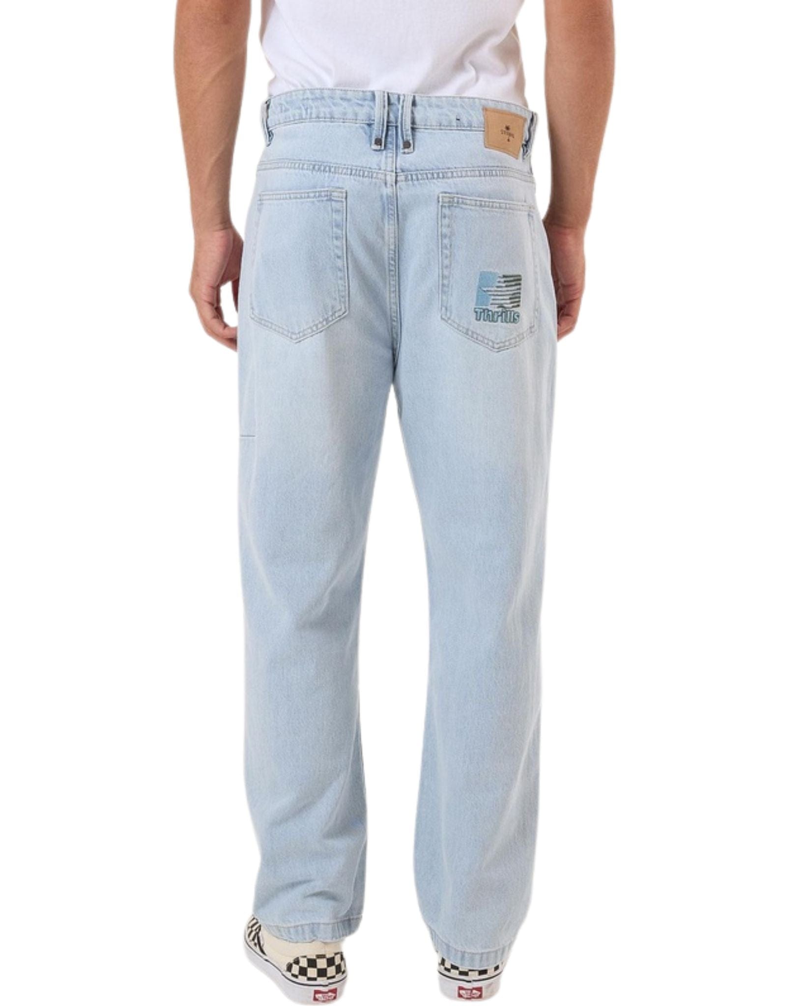Thrills Mens Hazed Slacker Denim Jean