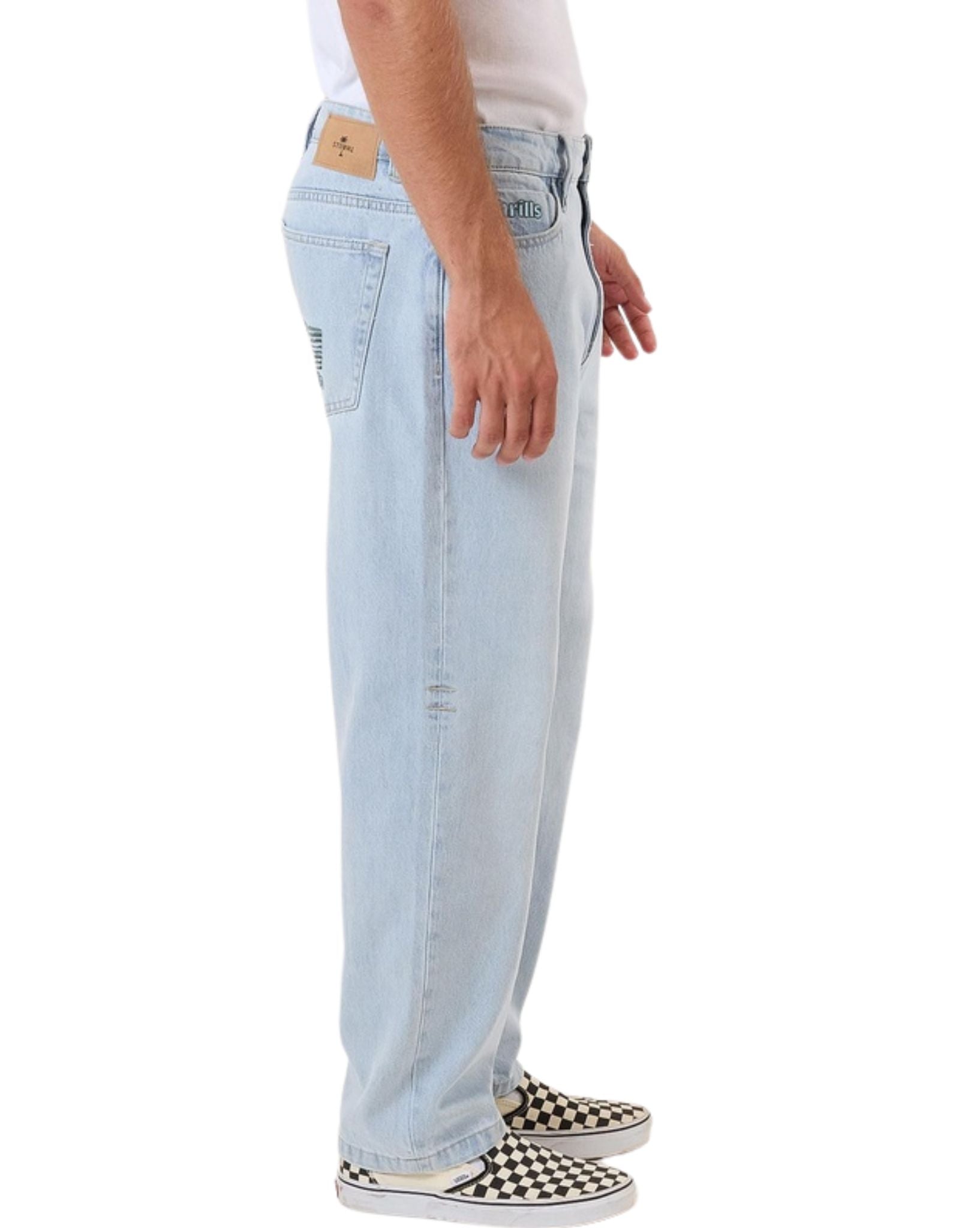 Thrills Mens Hazed Slacker Denim Jean
