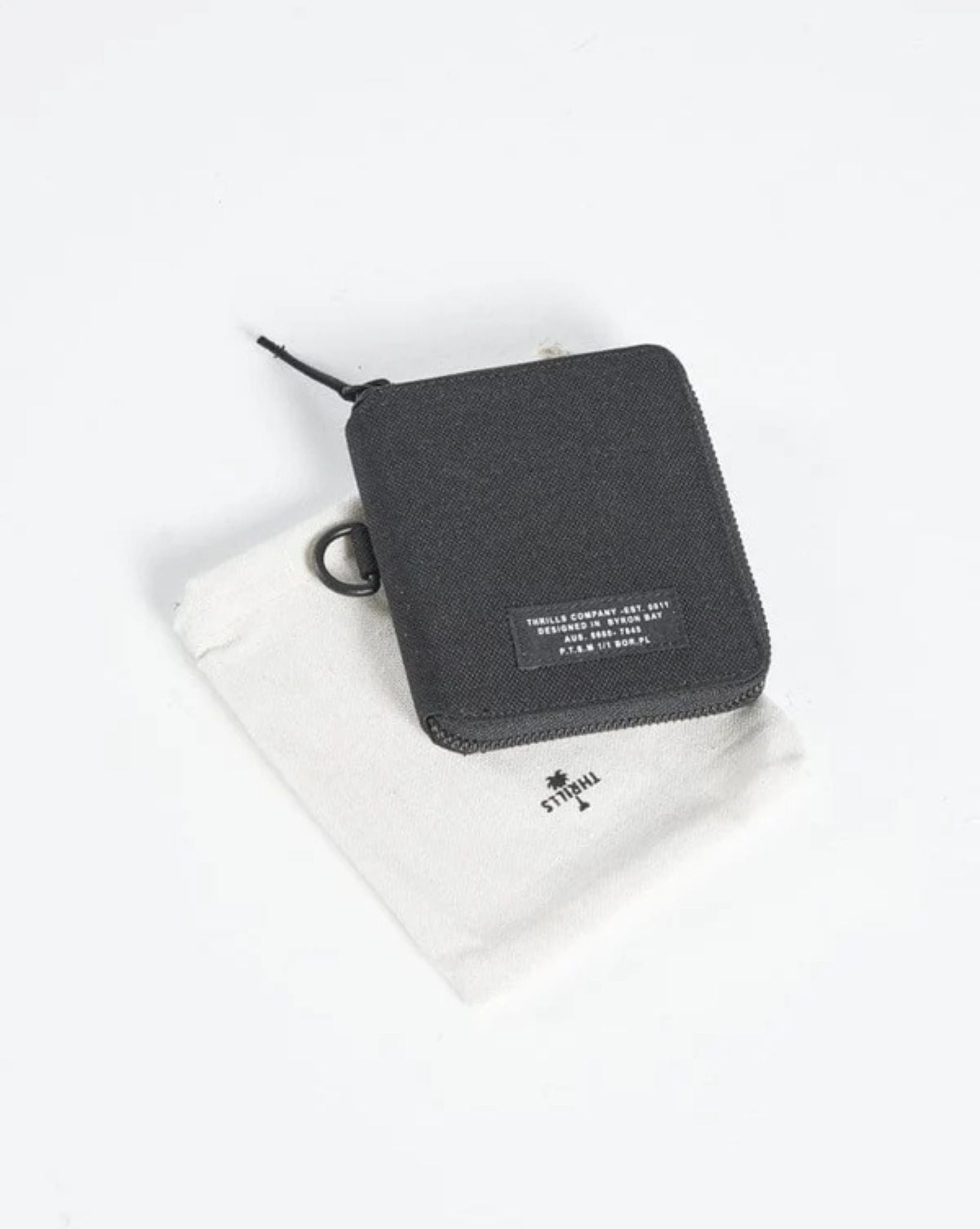 Thrills Mens Military Small Pouch - Black