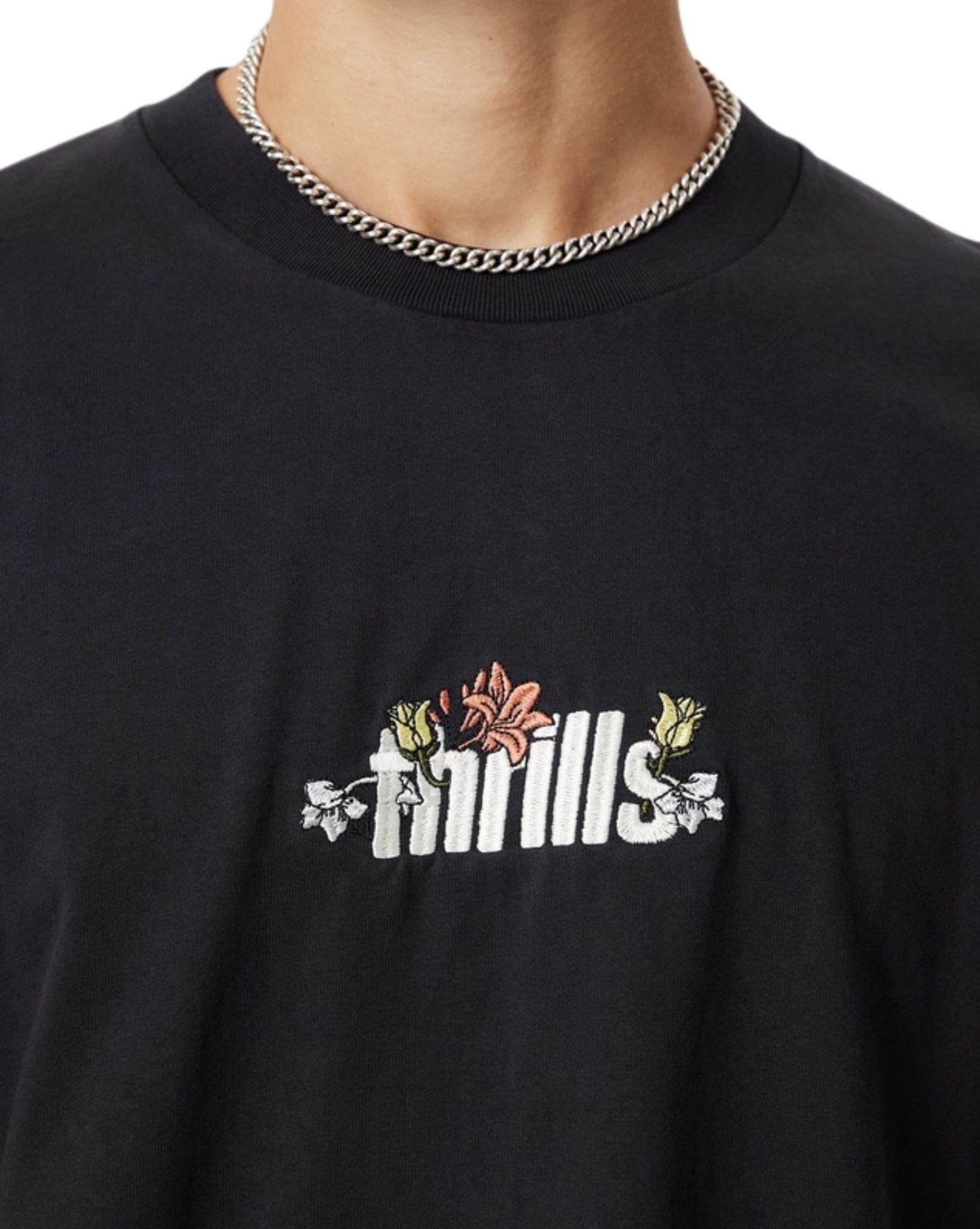 Thrills Mens Natural Thrills Oversize Fit Tee - Black