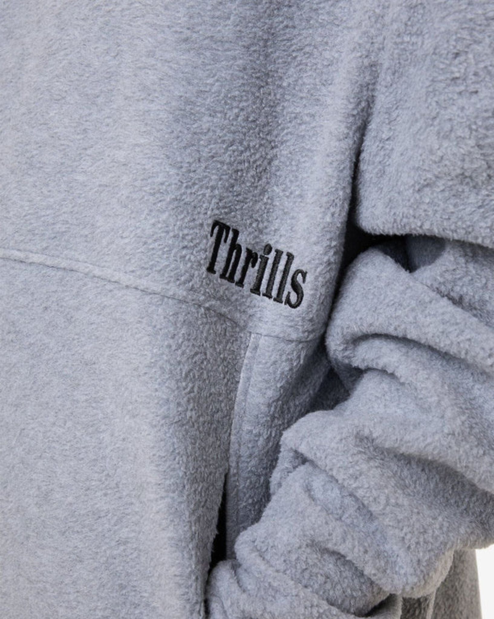 Thrills Mens On The Range Quarter Zip Polar Fleece