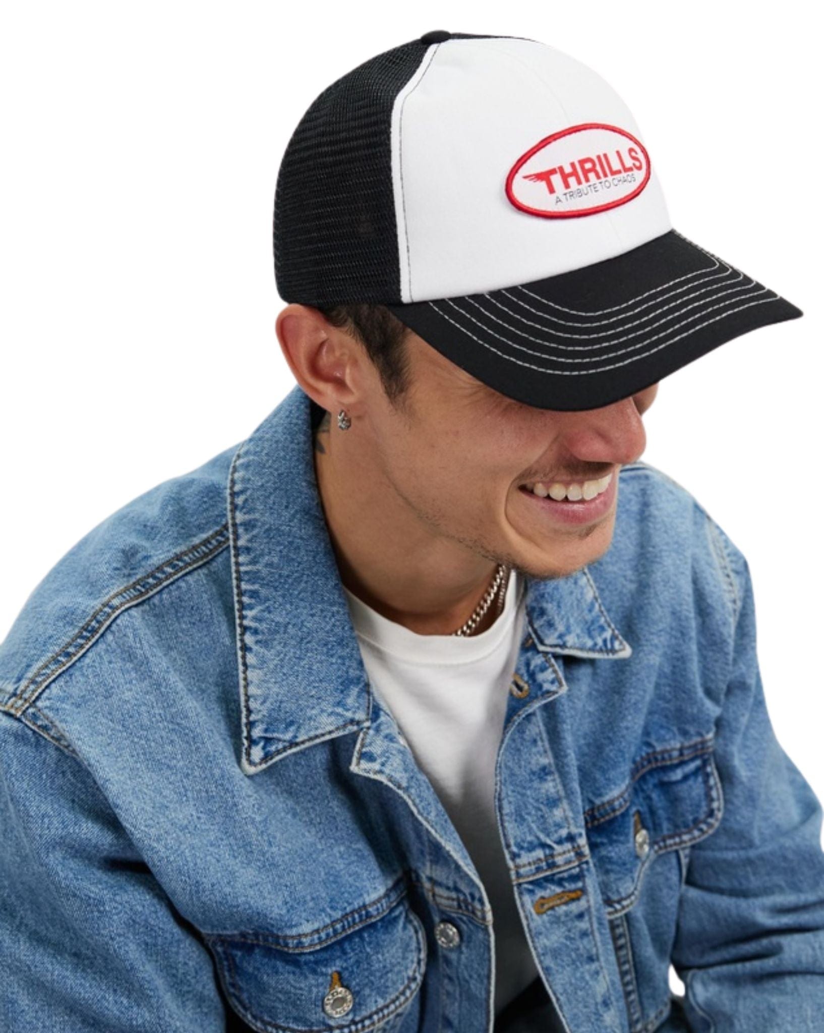 Thrills Mens Tribute To Chaos Trucker Cap - Black