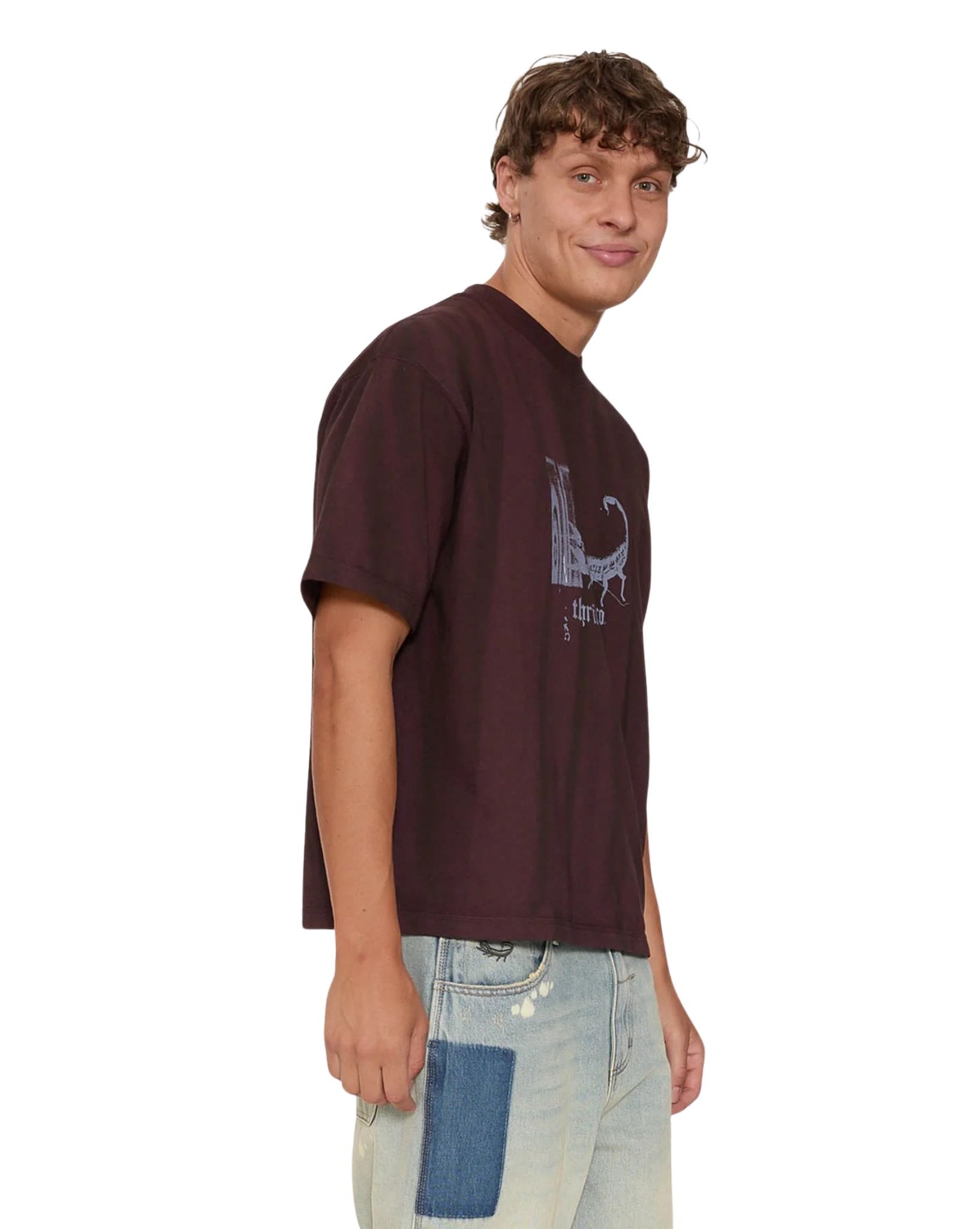 Thrills New Delusions Box Crop Oversize Tee