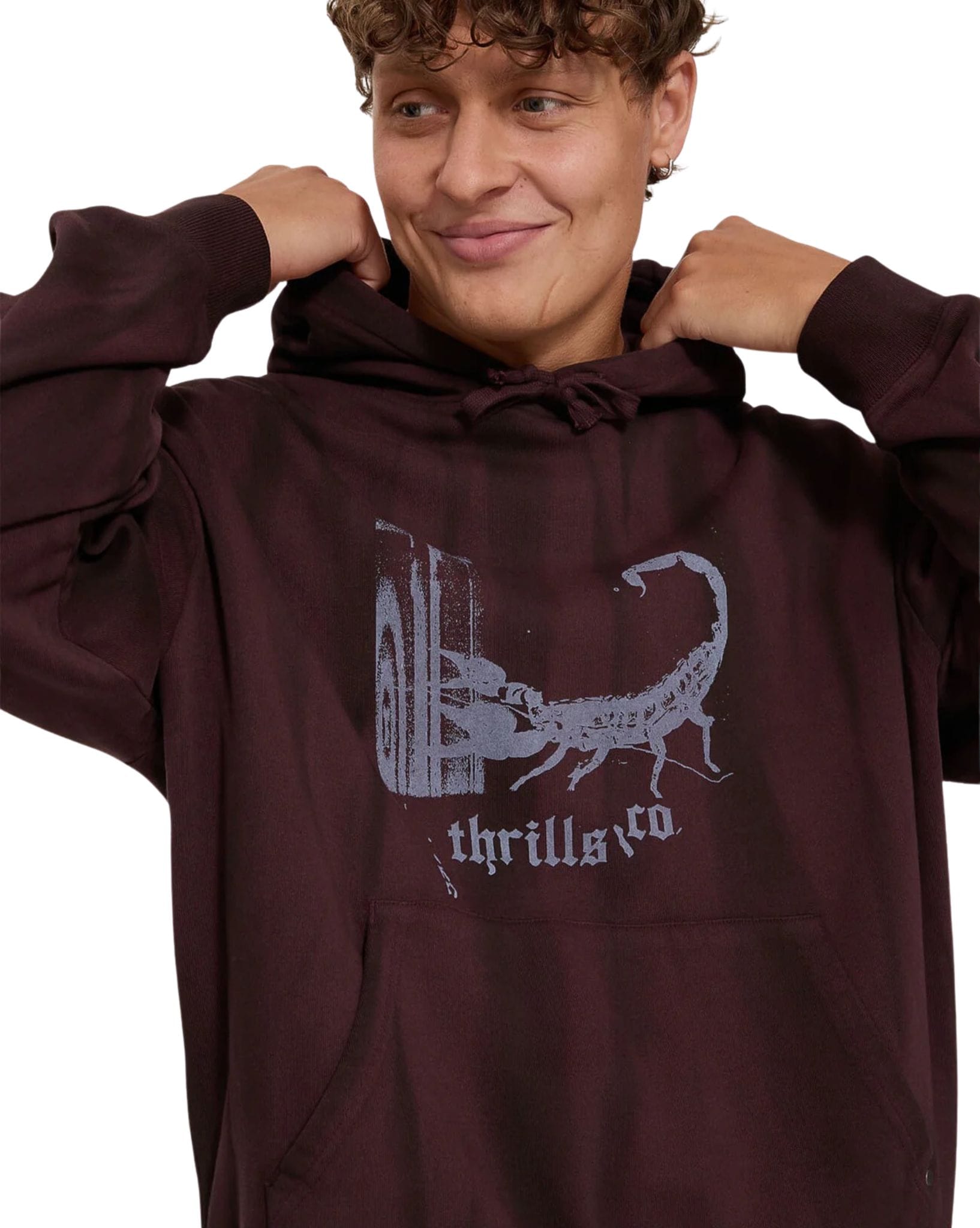 Thrills New Delusions Slouch Pull On Cropped Hood