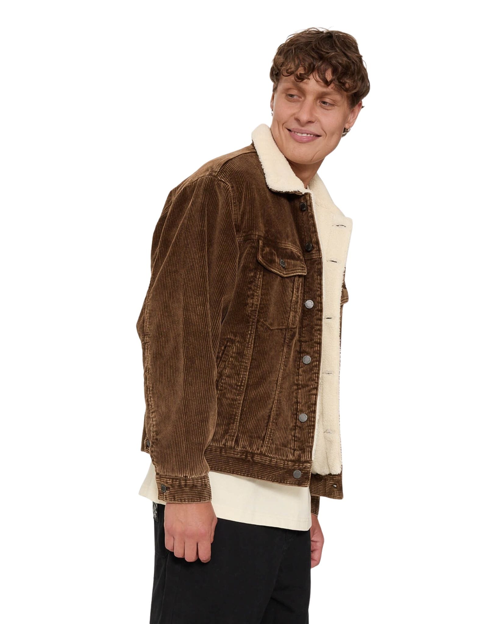 Thrills Oversized Sherpa Wanderer Cord Jacket